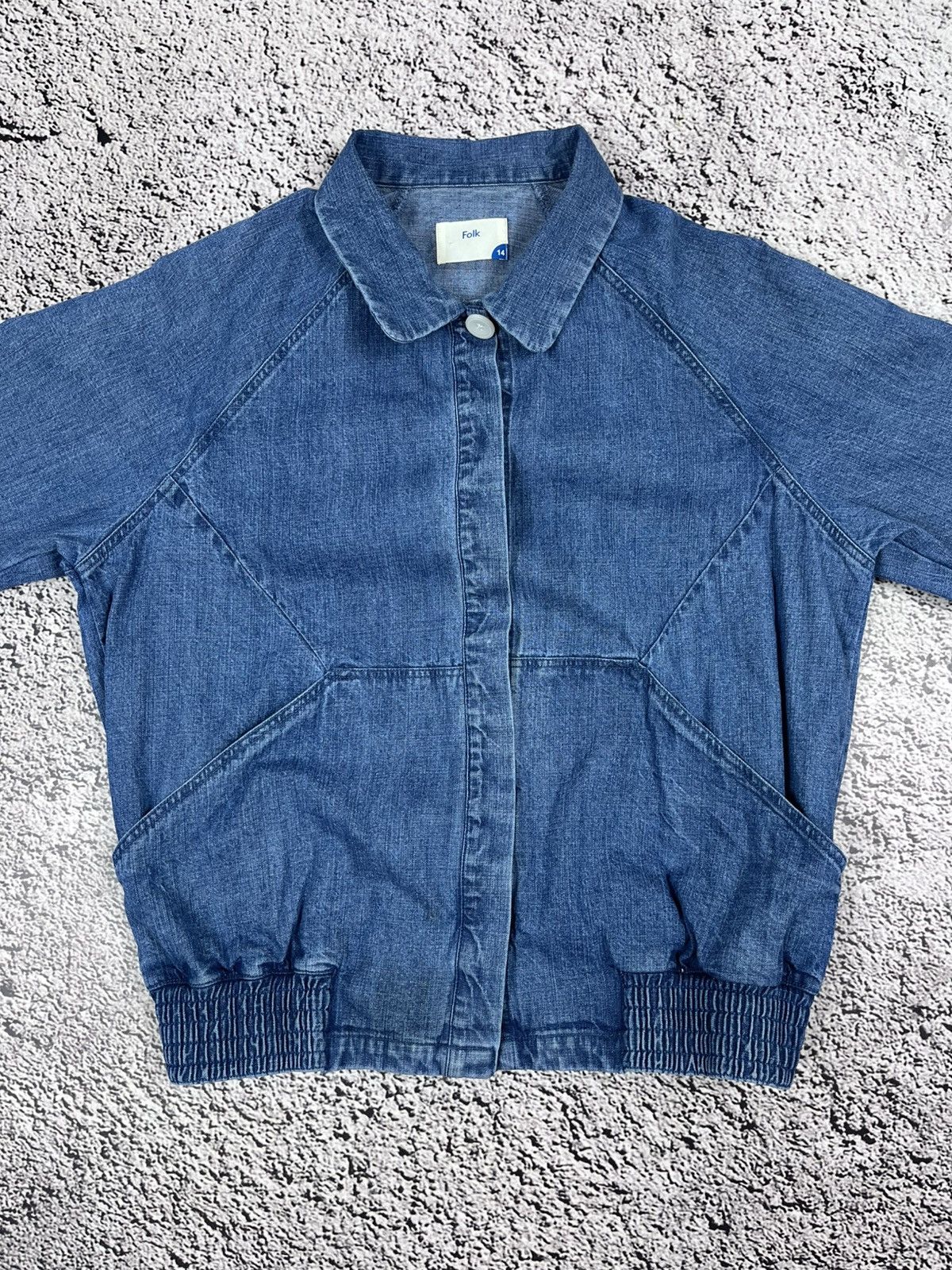 Folk Vintage Folk Denim Bomber Jacket Size M / US 6-8 / IT 42-44 - 7 Thumbnail