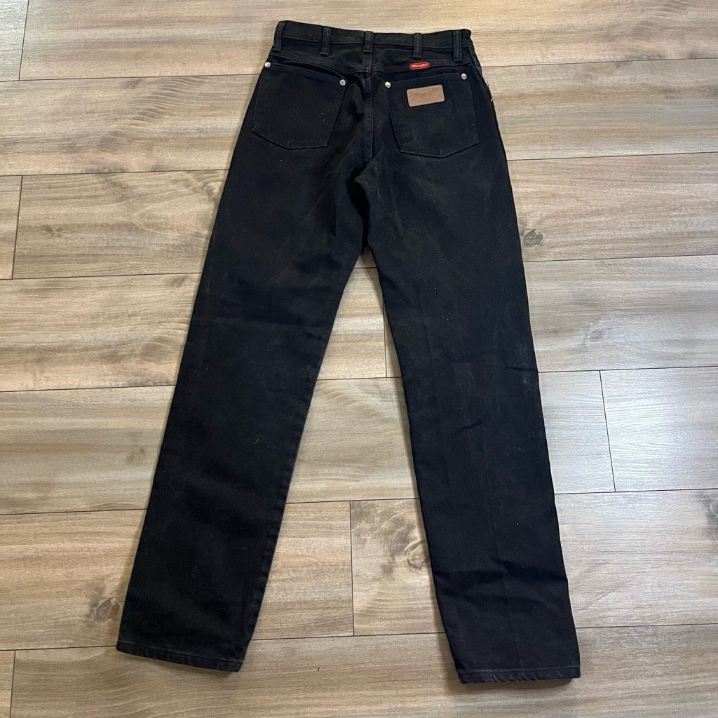 Wrangler Vintage Wrangler Black Denim Jeans Women 9x32 Size 30" / US 8 / IT 44 - 6 Thumbnail