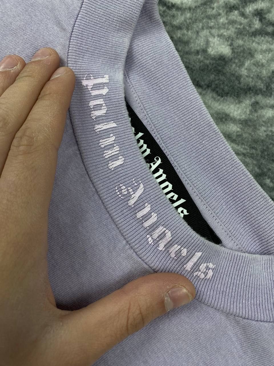 Palm Angels Palm Angels Lilac Big Logo T Shirt Men Size L Size US L / EU 52-54 / 3 - 6 Thumbnail