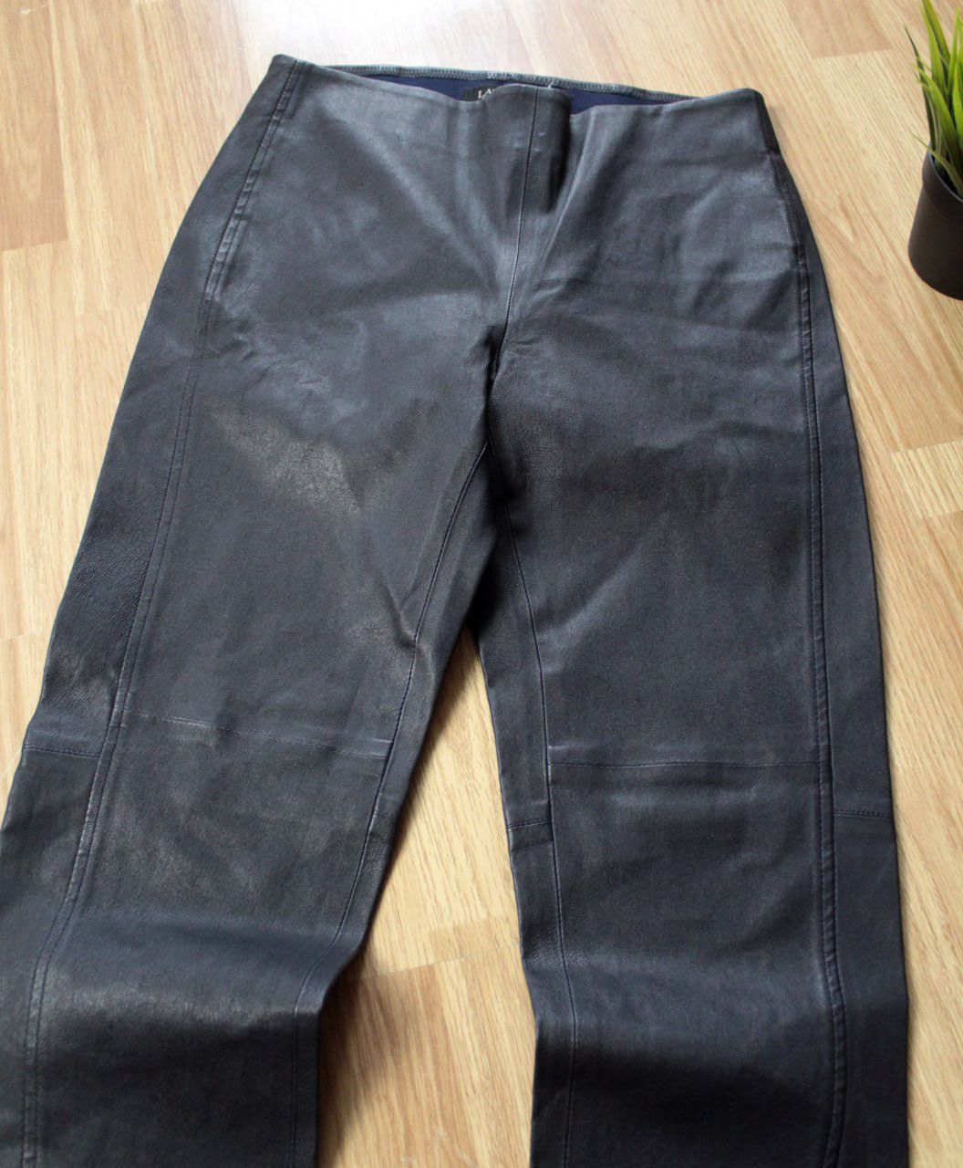 Lauren Ralph Lauren × Polo Ralph Lauren × Ralph Lauren Black Label 🔥 Lauren Ralph Lauren Skinny Leather Ankle Pants Stretch Size 27" / US 4 / IT 40 - 7 Thumbnail