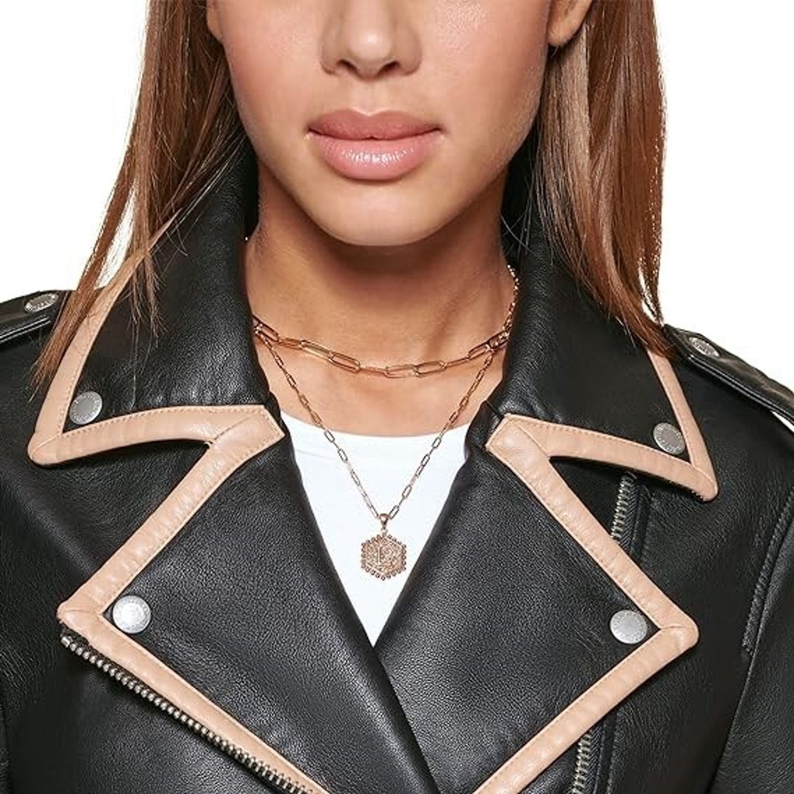 Levi's LEVI STRAUSS BIKER JACKET BLACK BROWN TRI FAUX LEATHER XXL Size XXL / US 16-18 / IT 52-54 - 2 Thumbnail