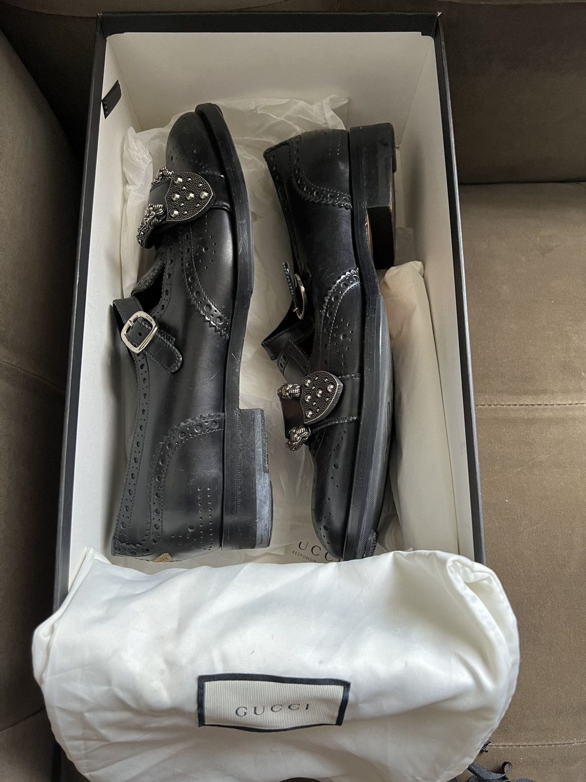 Gucci Queercore Leather Lace Ups Size US 8.5 / EU 41-42 - 11 Thumbnail