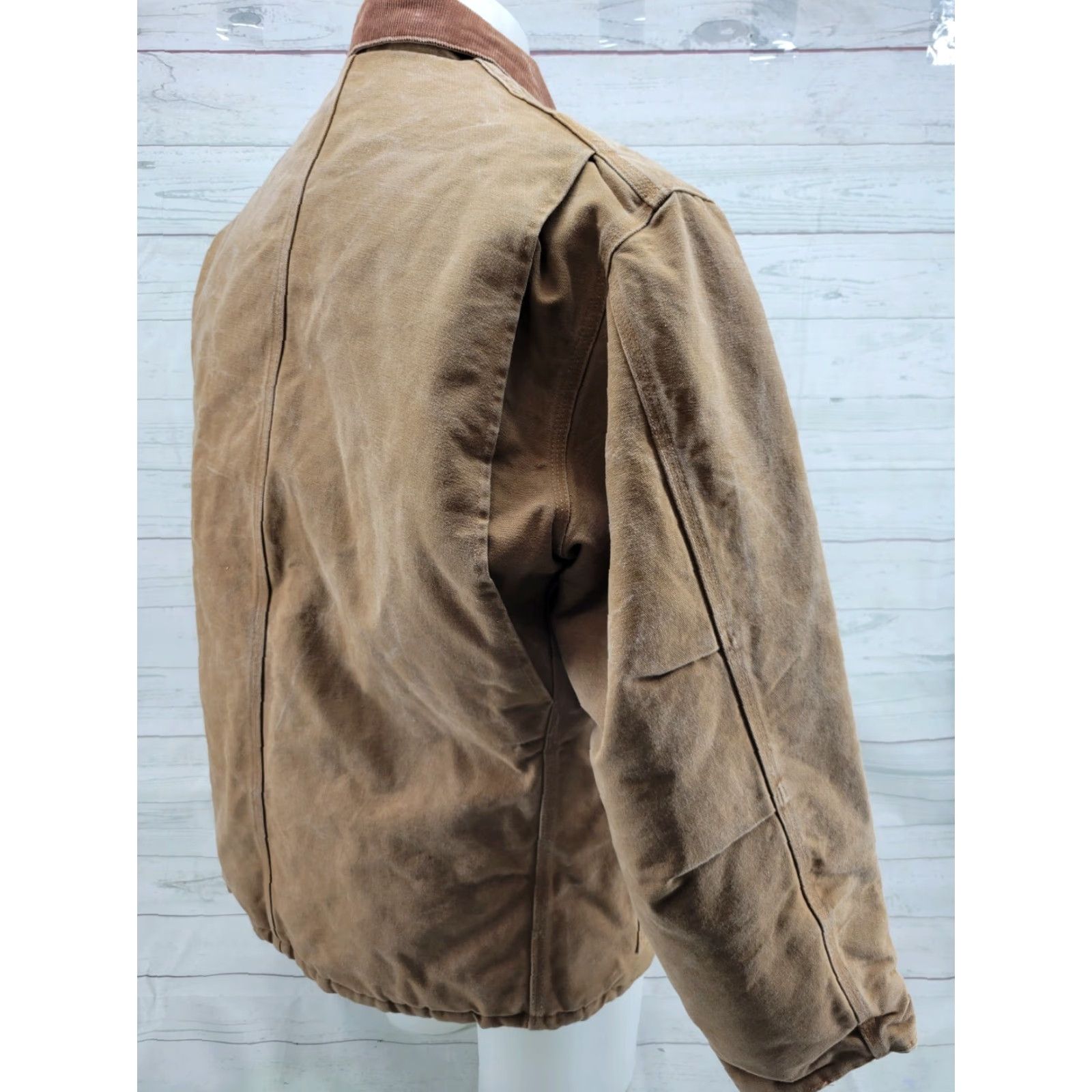 Carhartt VINTAGE Carhartt Coat Duck Canvas USA MADE 44 C03 BRN ARCTIC QUILT LINED CHORE Full Zip 100% Cotton Mens Brown Duck Canvas Jacket Wearable Workwear Size US S / EU 44-46 / 1 - 5 Thumbnail