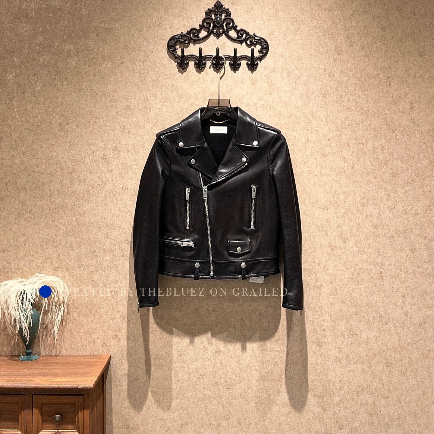 Saint Laurent Paris Classic Black Leather Biker Jacket Size US M / EU 48-50 / 2 - 1 Thumbnail