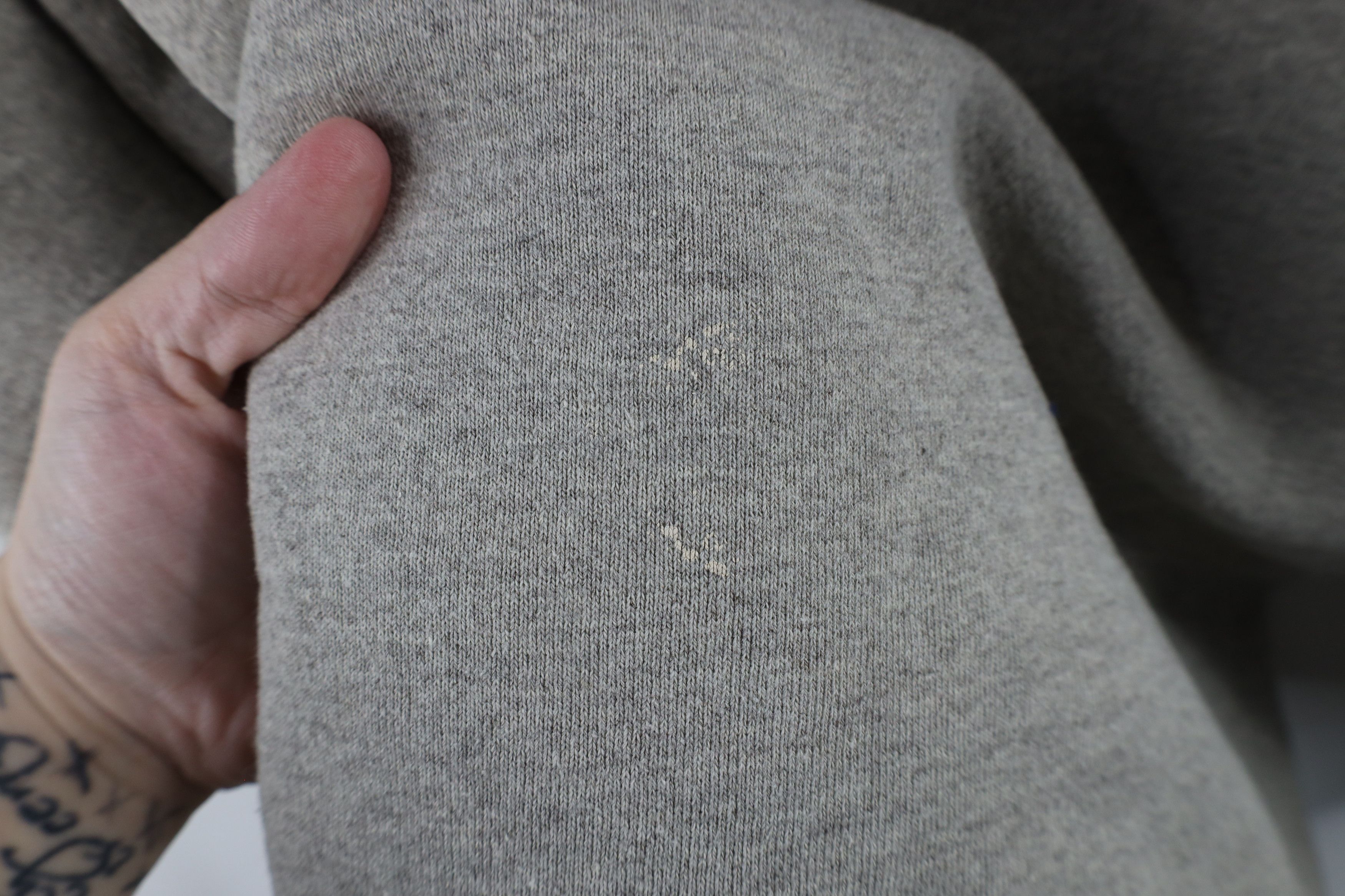 Vintage Vintage 90s Wilson Blank Heavyweight Sweatshirt Heather Gray Size US XXL / EU 58 / 5 - 5 Thumbnail