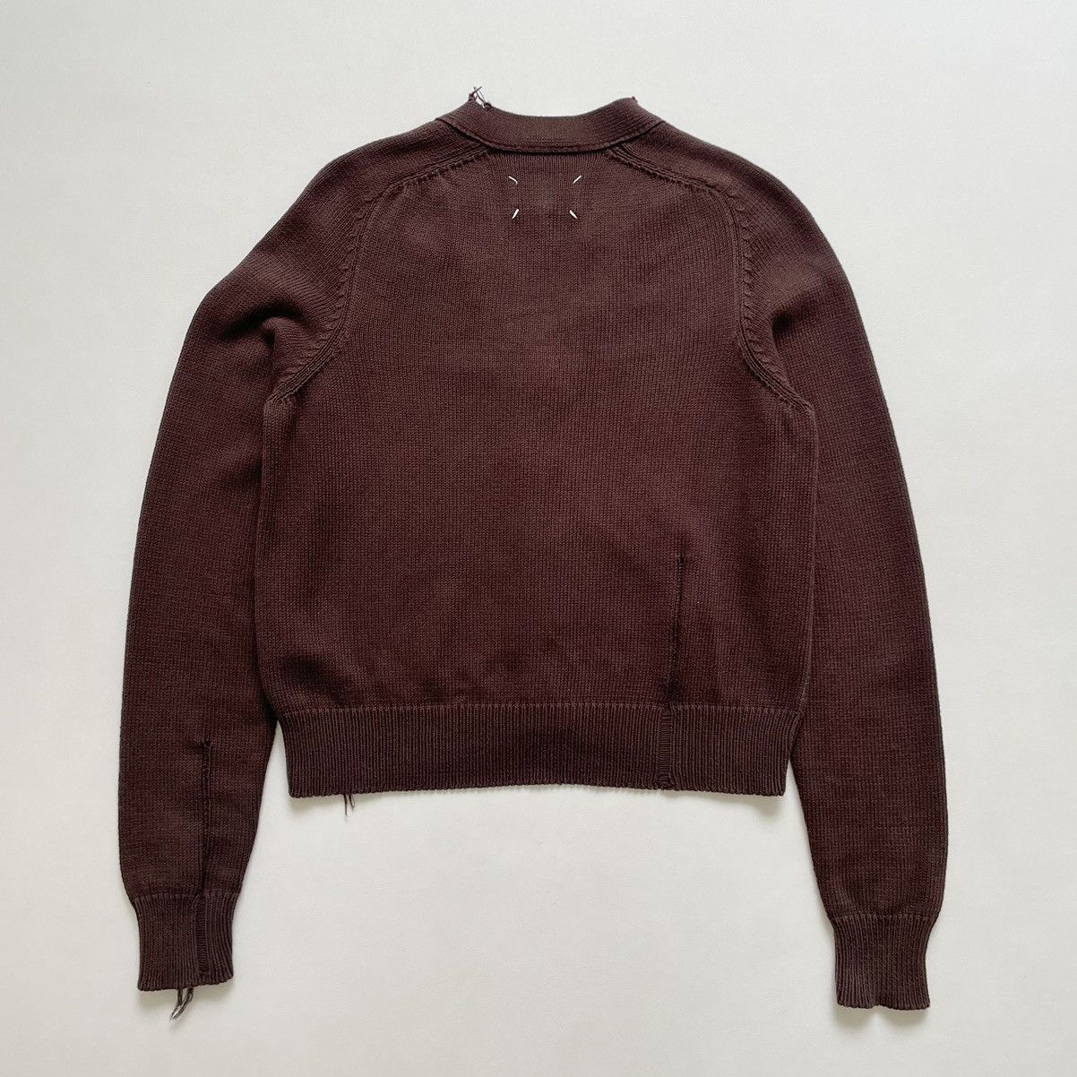 Maison Margiela S/S 22 Destroyed Knit Cotton Cardigan Size S / US 4 / IT 40 - 16 Thumbnail