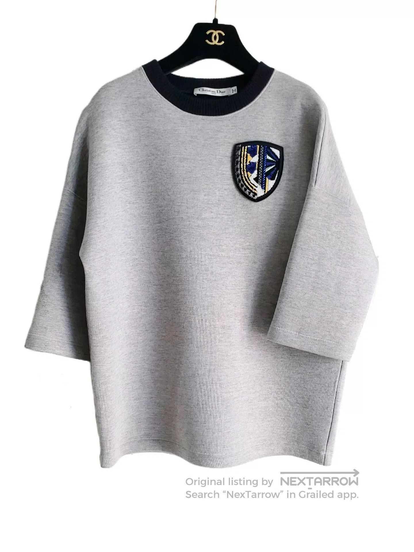 Dior gray dior badge sweatshirt. Size US M / EU 48-50 / 2 - 1 Thumbnail
