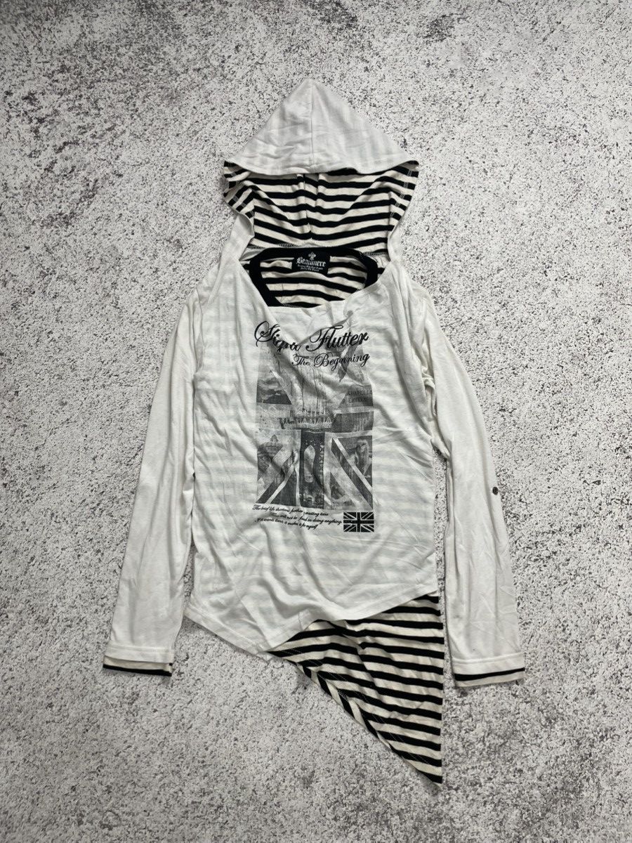 2000s Beaumere - Vkei Long Sleeve Gothic Poem Tshirt