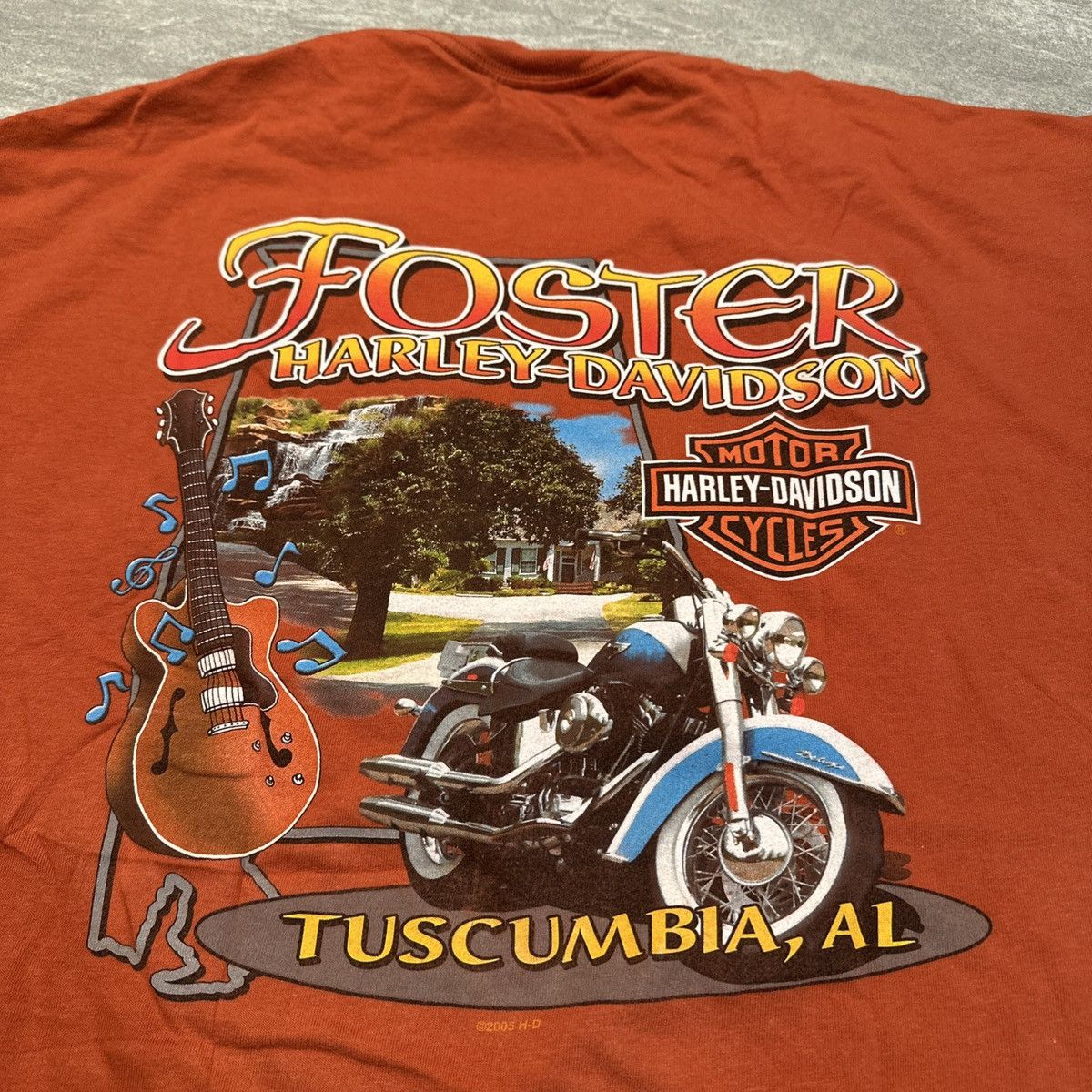 Harley Davidson × Vintage Vintage Y2K Harley Davidson Alabama Biker Shirt XL Eagle Size US XL / EU 56 / 4 - 7 Thumbnail
