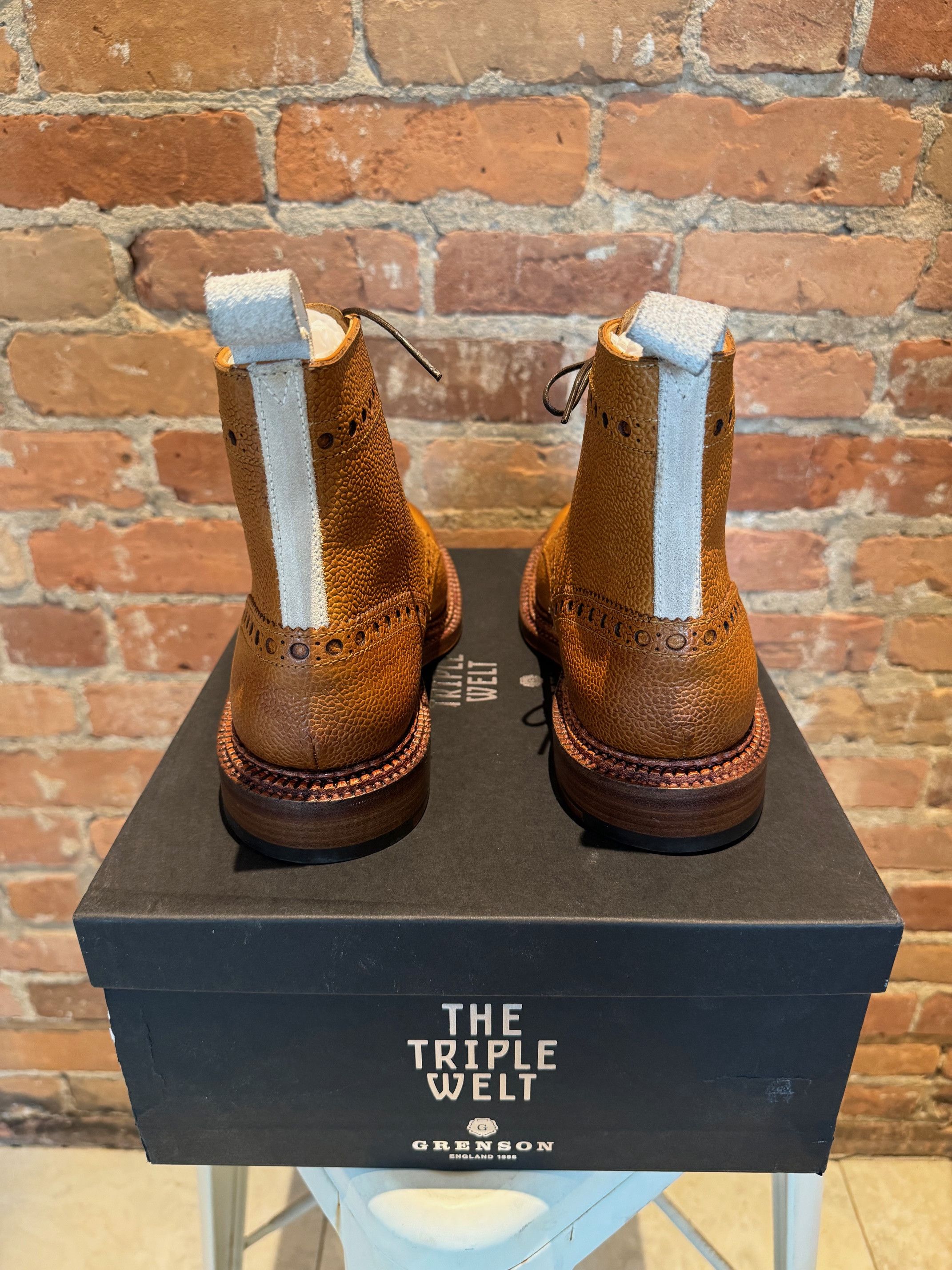 Neighborhood NEIGHBORHOOD x Grenson "Charles" Triple Welt Brogue Boots Size US 8 / EU 41 - 3 Thumbnail