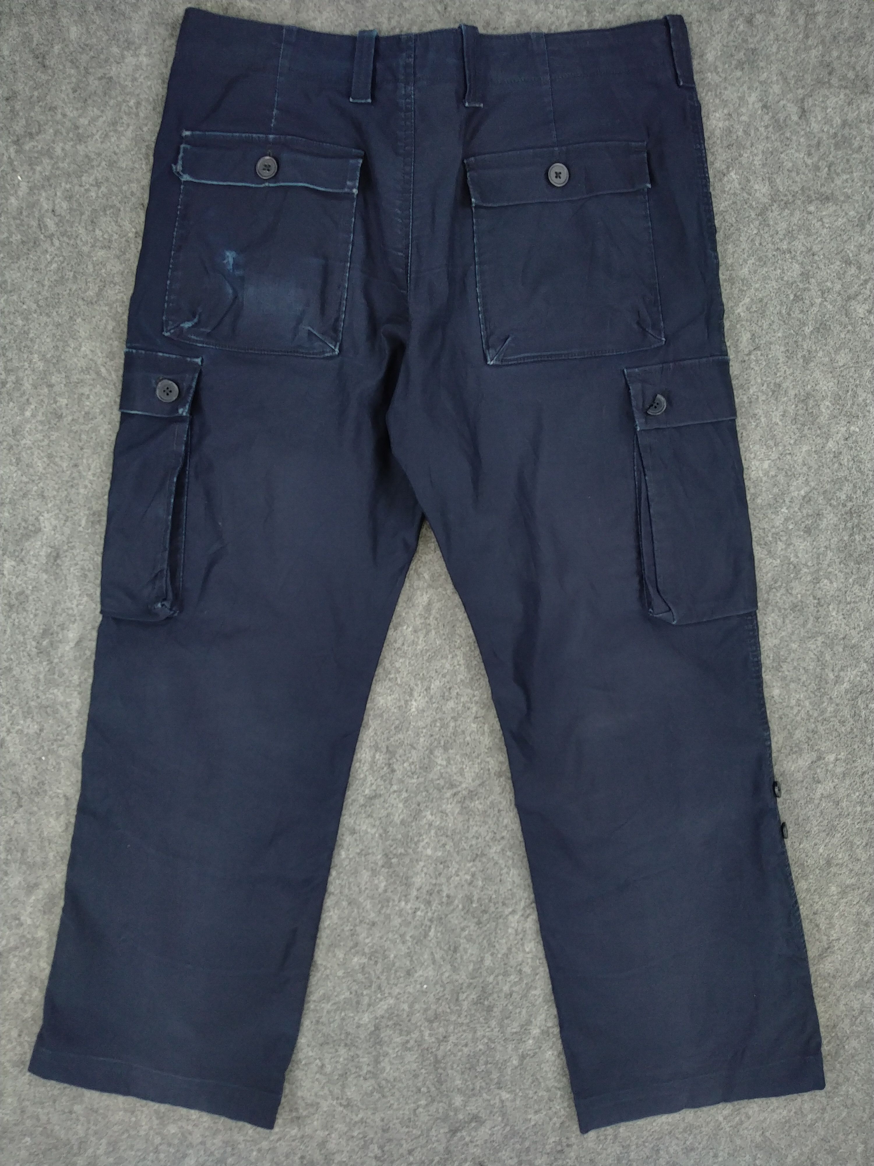 Japanese Brand Gap Cargo Multi Pocket Pants 35 x 27.5 -CP197 Size US 35 - 2 Thumbnail