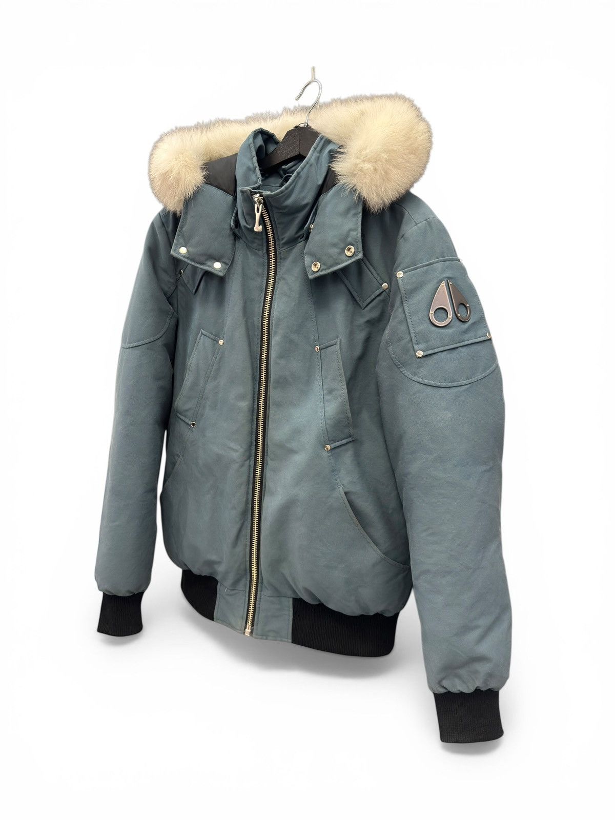 Moose Knuckles Moose Knuckles Gray Fur Jacket Size US L / EU 52-54 / 3 - 4 Thumbnail