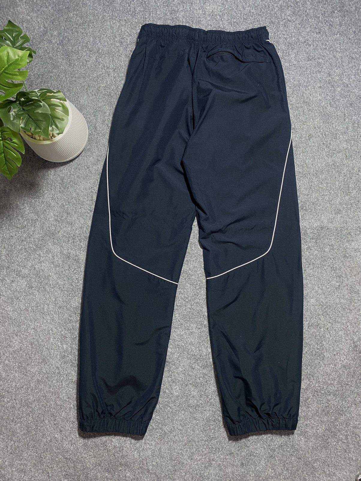 Nike Y2K Double swoosh Vintage Nylon Track Pants Drill Track