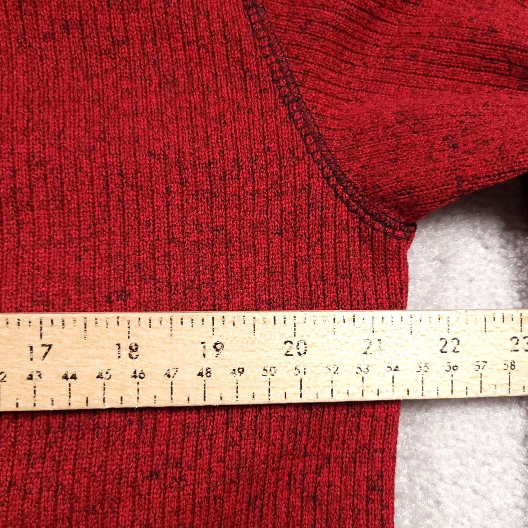 Weatherproof Weatherproof Vintage 1/4 Zip Sweater Mens Med Red Ribbed Fleece Collar Pullover Knit Size US M / EU 48-50 / 2 - 7 Thumbnail