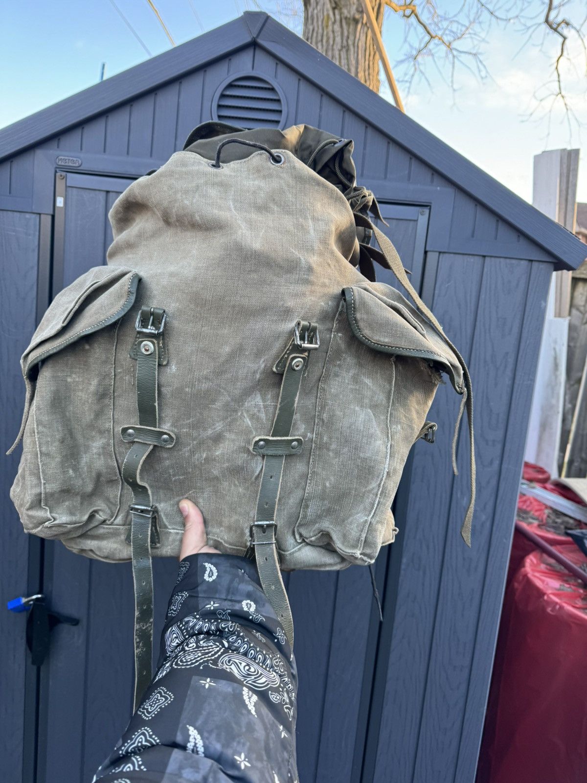 Vintage Authentic vintage MILITARY Backpack Size ONE SIZE - 2 Thumbnail