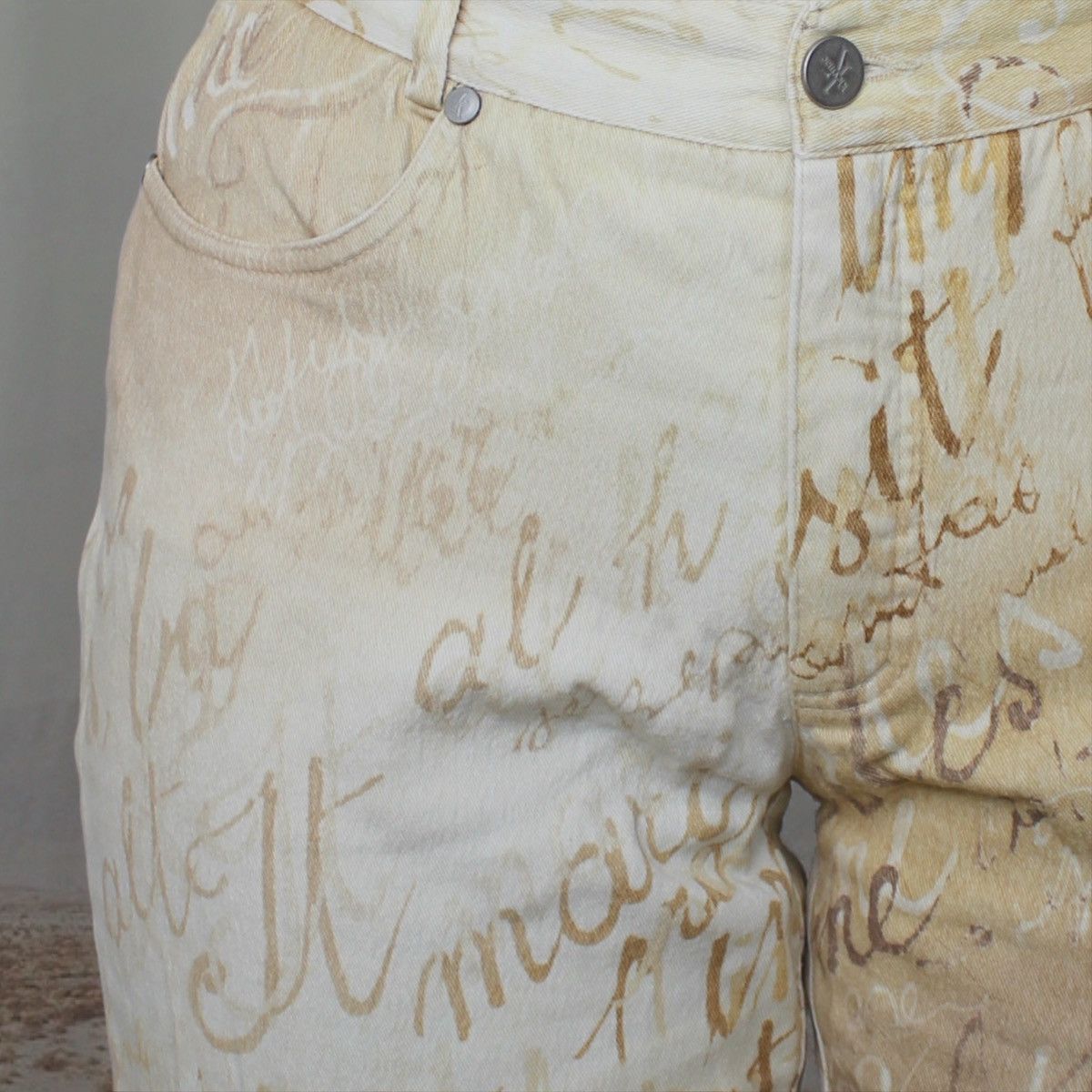 Other ✍🏻WORDS BEIGE PANTS✍🏻 Size 28" / US 6 / IT 42 - 4 Thumbnail