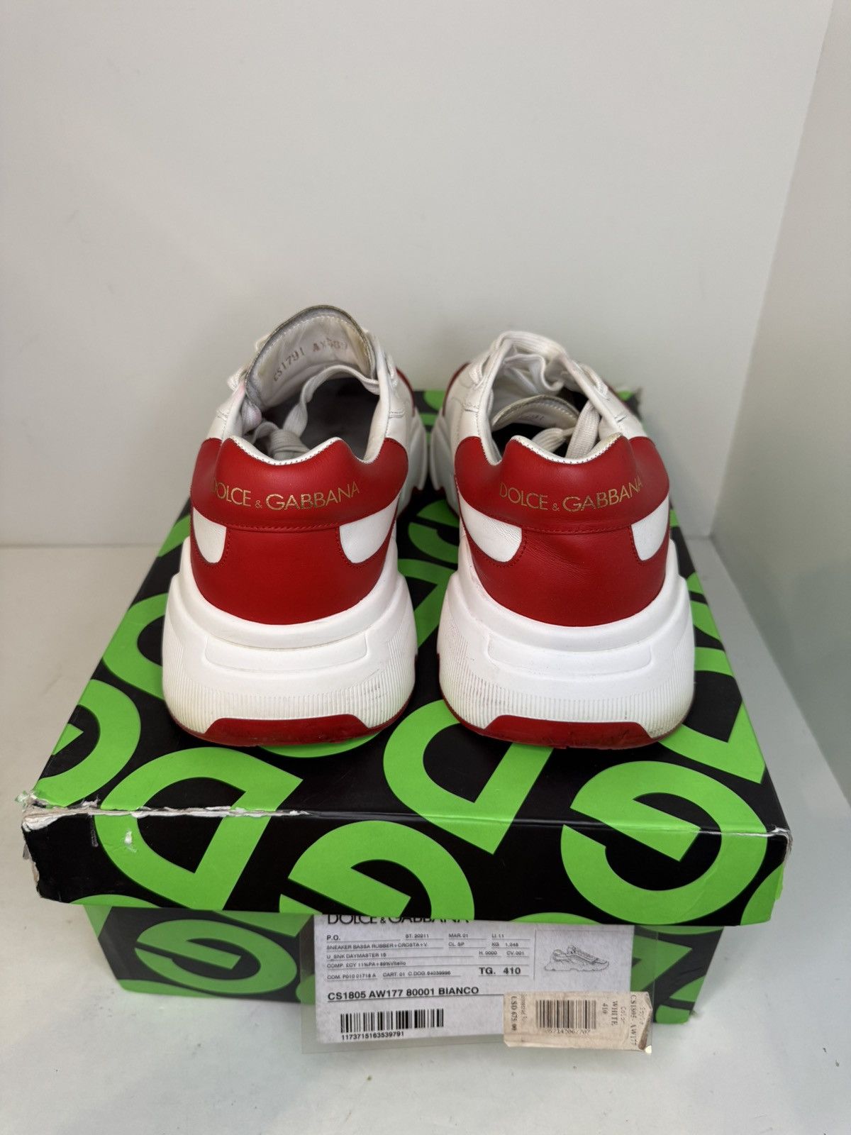 Dolce & Gabbana Dolce & Gabbana Day Master Red and White Sz 8 Size US 8 / EU 41 - 3 Thumbnail