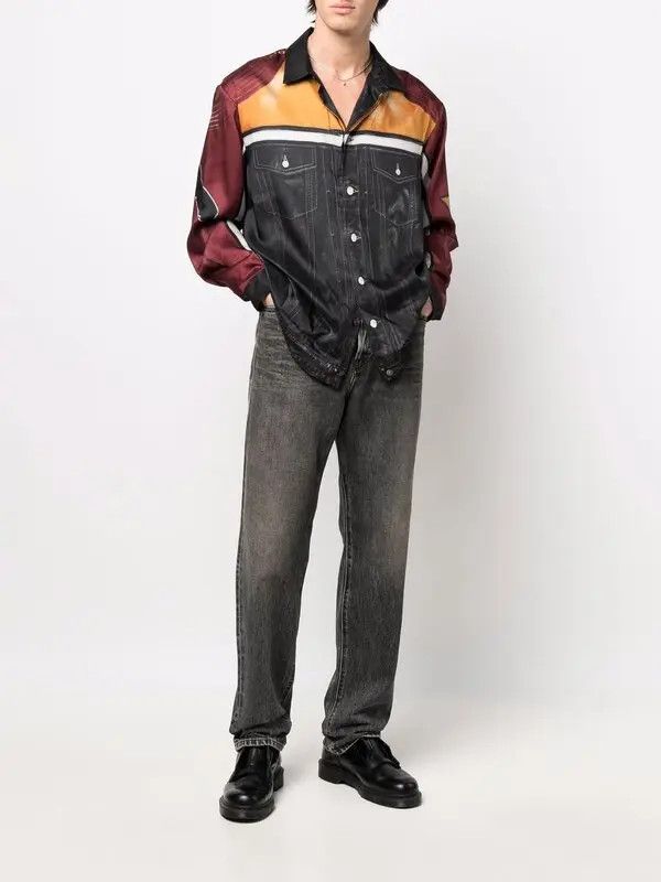 Diesel o1mle1025 S-Gilliam Biker Effect Shirt in Multicolor Size US S / EU 44-46 / 1 - 2 Thumbnail