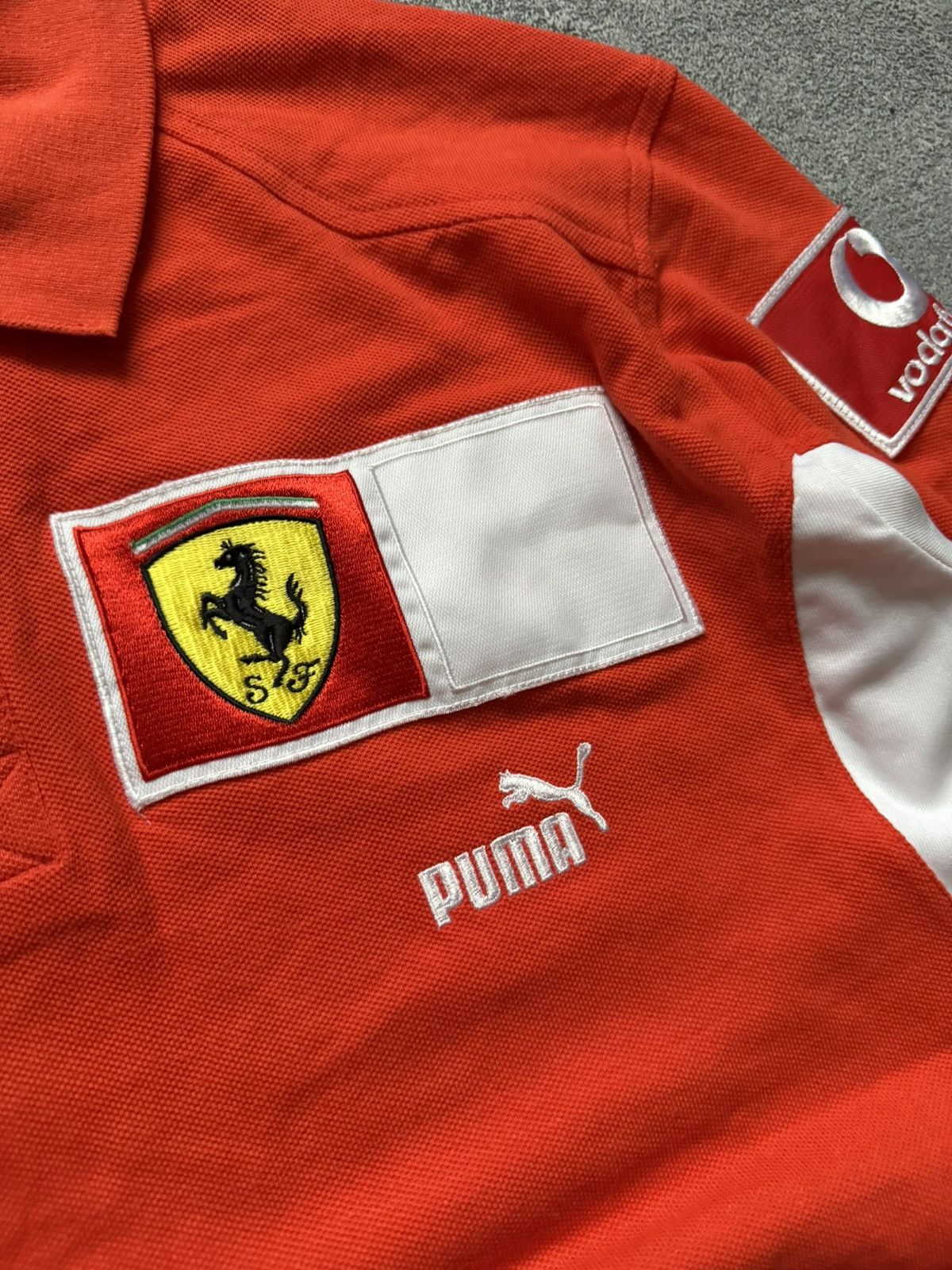 Ferrari × Puma Puma L Ferrari red racing long sleeve polo tee jersey Size US L / EU 52-54 / 3 - 8 Thumbnail