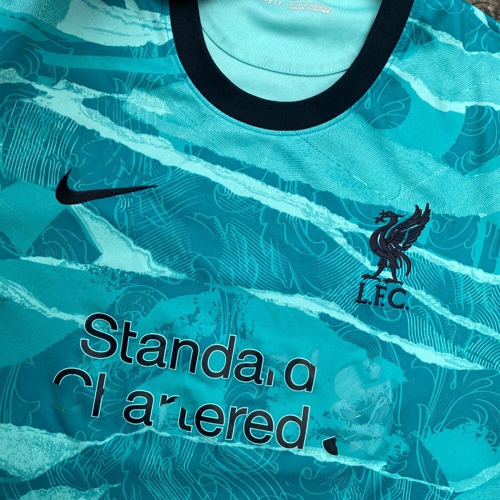 Nike Nike Liverpool FC 20/21 Mens Away Jersey XL Blue Soccer Jer Size US XL / EU 56 / 4 - 5 Thumbnail