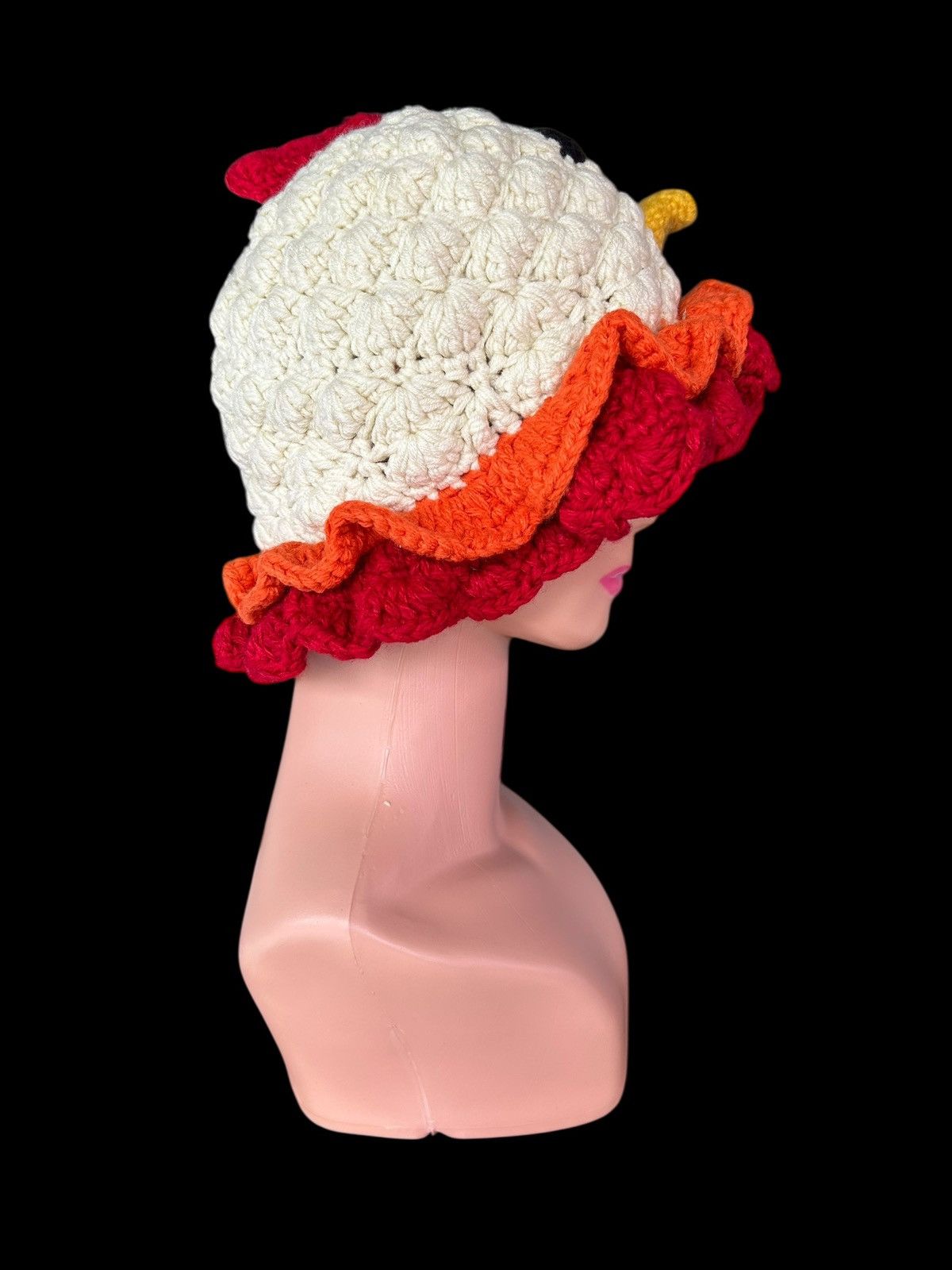 Japanese Brand × Kapital × Vintage Crochet Knitted Handmade Beanie Hats Size ONE SIZE - 5 Thumbnail