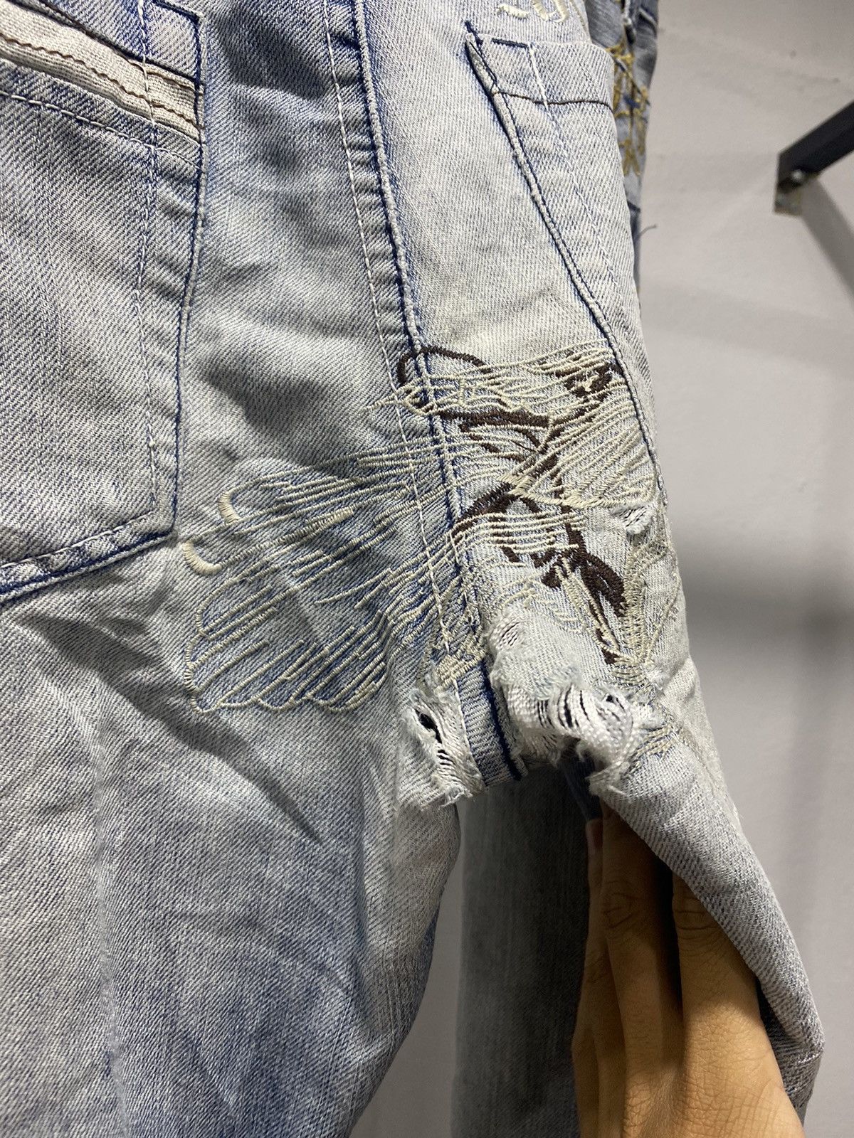 Hysteric Glamour × Japanese Brand × Le Grande Bleu (L.G.B.) ❌FINAL DROP❌ AK Embroidery Jeans Punk Designer Dragon Lgb Size US 34 / EU 50 - 7 Thumbnail