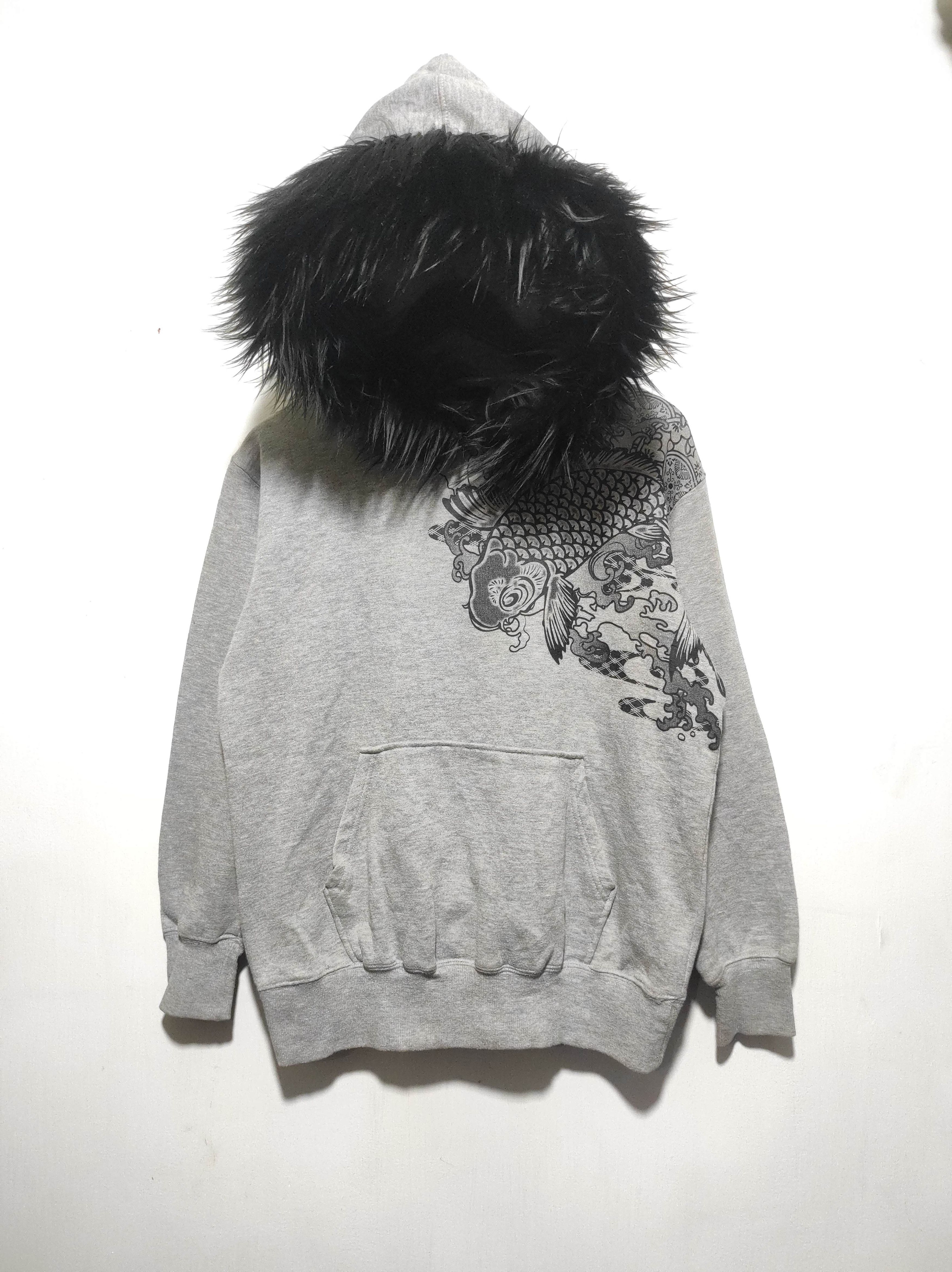 Japanese Brand Oblo Koi Sukajan fur hoodie ifsix LGB style Size US M / EU 48-50 / 2 - 3 Thumbnail