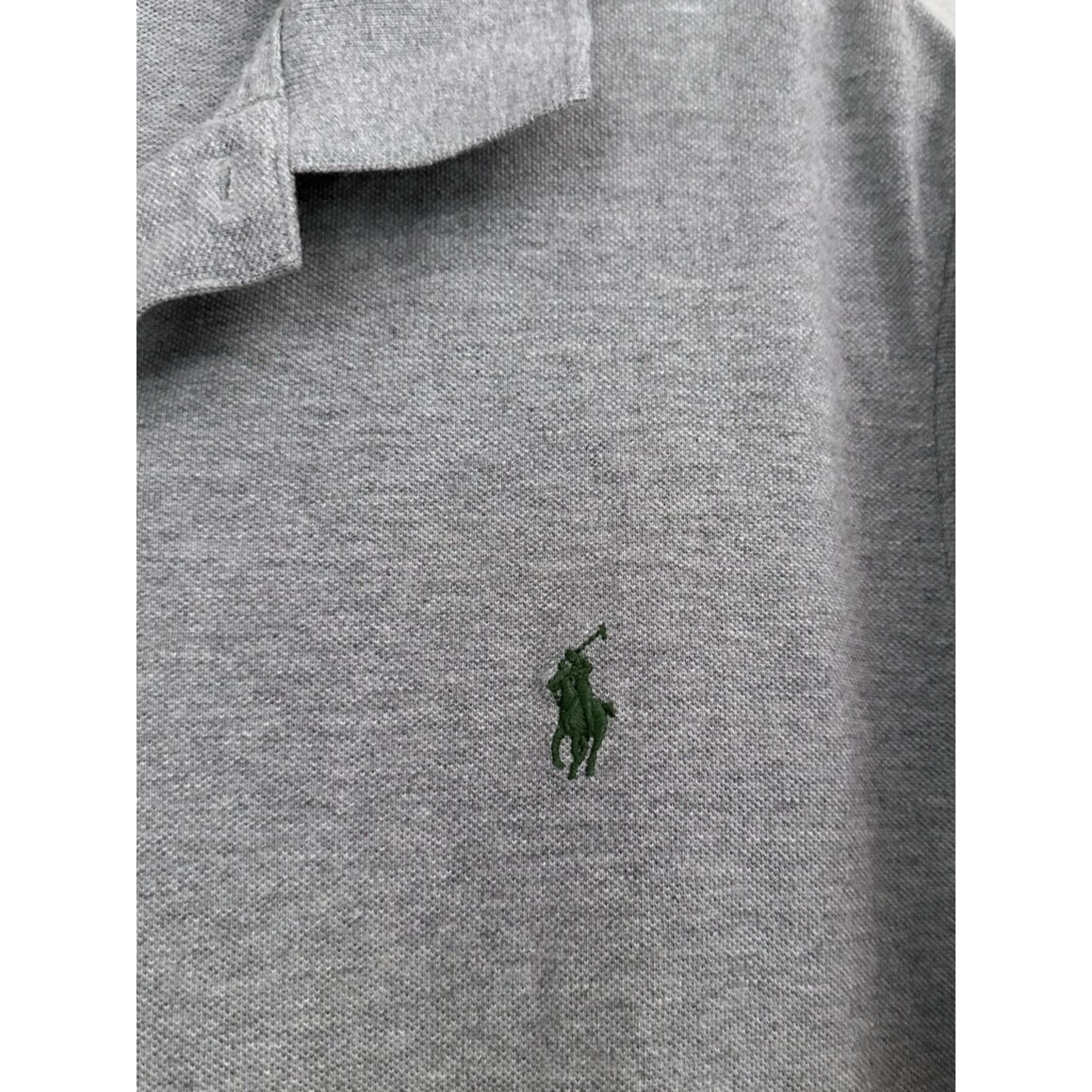 Polo Ralph Lauren Polo Ralph Lauren Polo Shirt Men XL Gray Pique Green Pony Size US XL / EU 56 / 4 - 2 Thumbnail