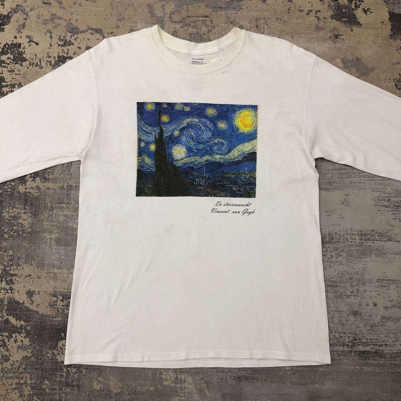 Vintage T354 DE STERRENNACHT VINCENT VAN GOGH ART TEE Size US XL / EU 56 / 4 - 4 Thumbnail