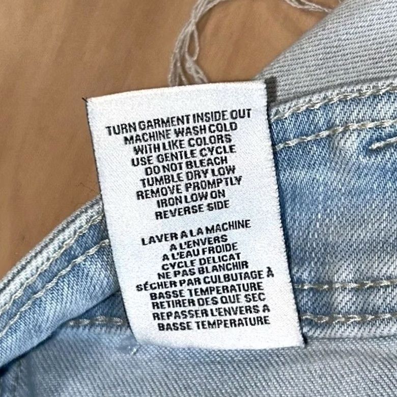 Vintage OAT NEW YORK WIDE LEG BLUE JEANS - High Rise Denim Size 28" / US 6 / IT 42 - 8 Thumbnail