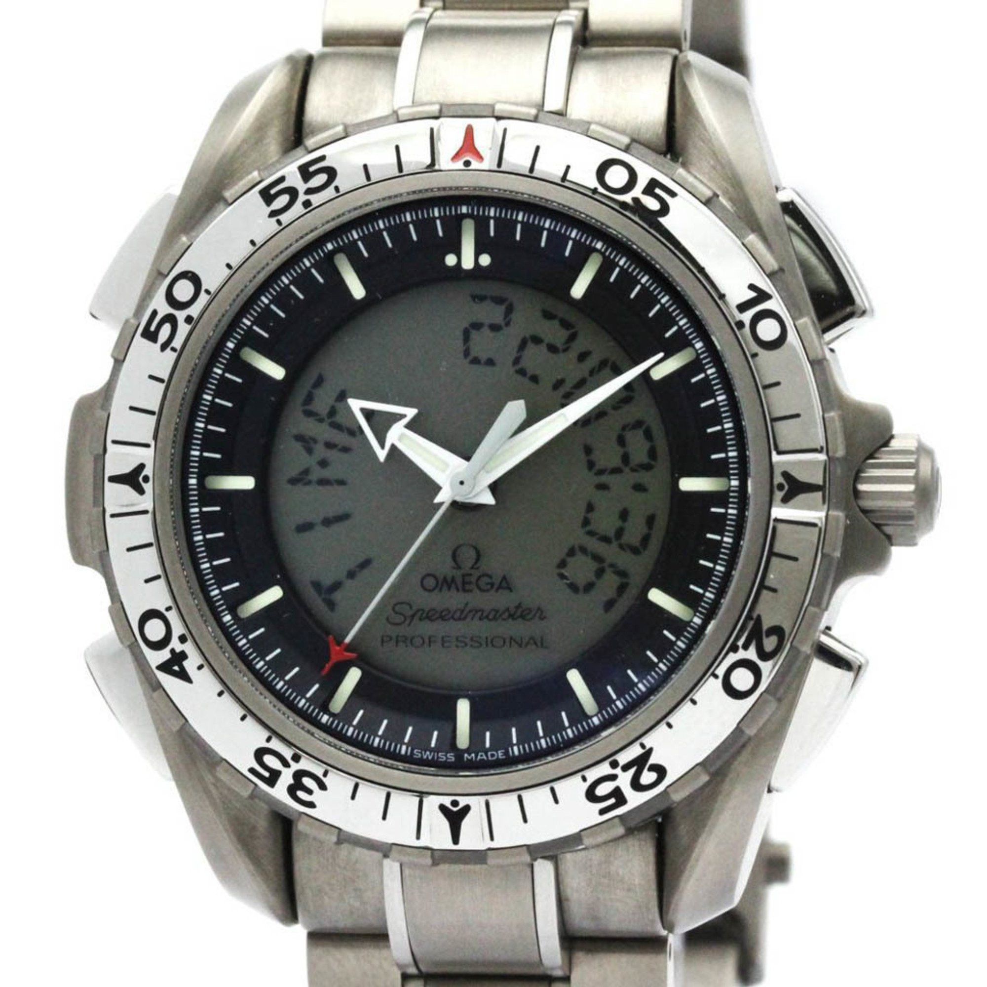 Polished Omega Speedmaster X-33 Titanium Quartz Mens Watch 3290.50 Bf580015, Women's