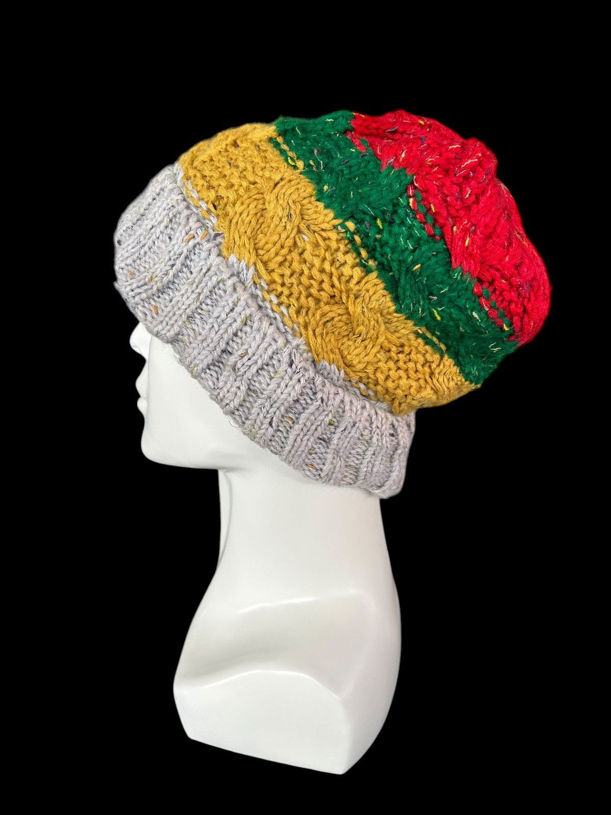 Japanese Brand × Kapital × Vintage Crochet Knitted Japanese Style Beanie Hats Rare 🎌☠️ Size ONE SIZE - 1 Thumbnail