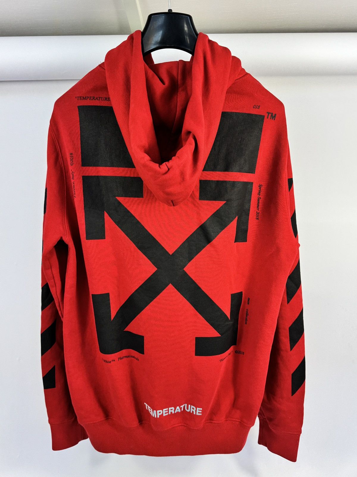 Off-White MONA-LISA TEMPERATURE OVERSIZED HOODIE Size US M / EU 48-50 / 2 - 2 Thumbnail