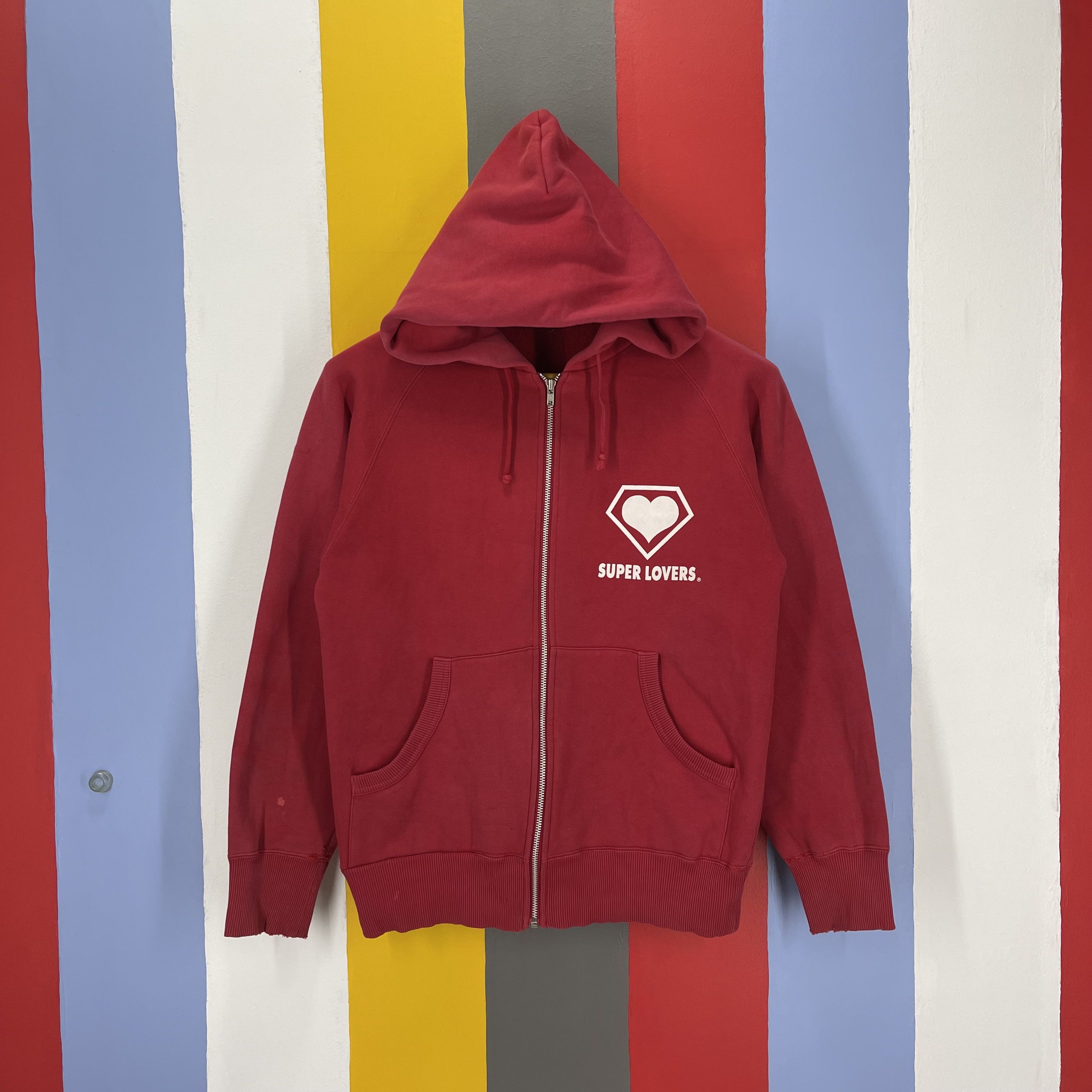 Super Lovers Vintage SUPER LOVERS UK JAPAN Zipper Hoodie #1283/AS Size US S / EU 44-46 / 1 - 4 Thumbnail