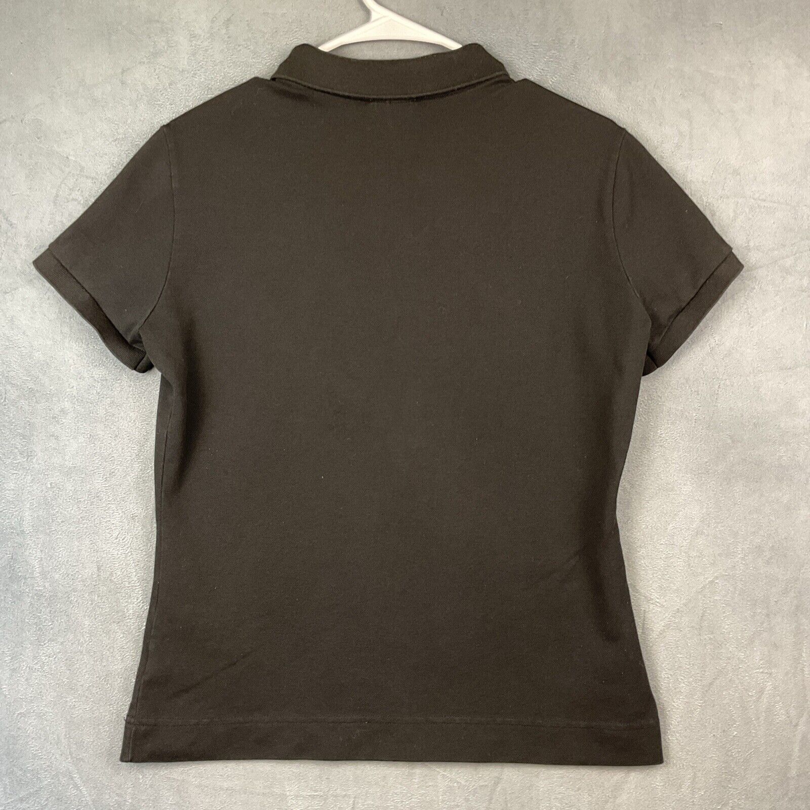 Lacoste LACOSTE Womens Polo Shirt Size 46 XL Black Cotton Embroider Size XL / US 12-14 / IT 48-50 - 2 Thumbnail