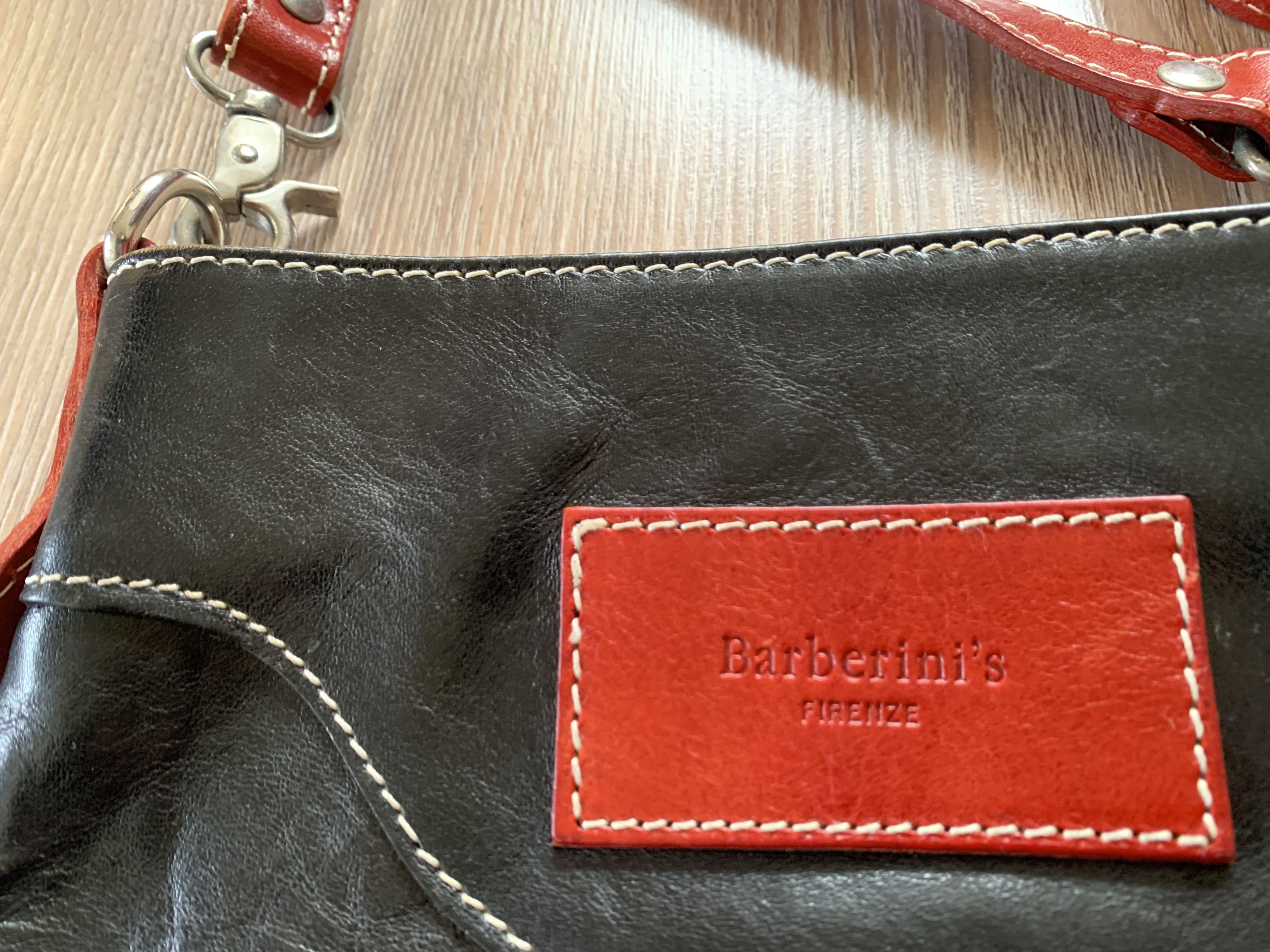 Firenze Rare Firenze Barberini Leather Messenger CrossBody Bag Size ONE SIZE - 7 Thumbnail