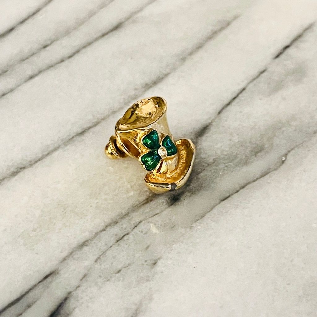 Jewelry Vintage Avon St Patricks Day Hat Pin Gold Toned Metal Size ONE SIZE - 4 Thumbnail