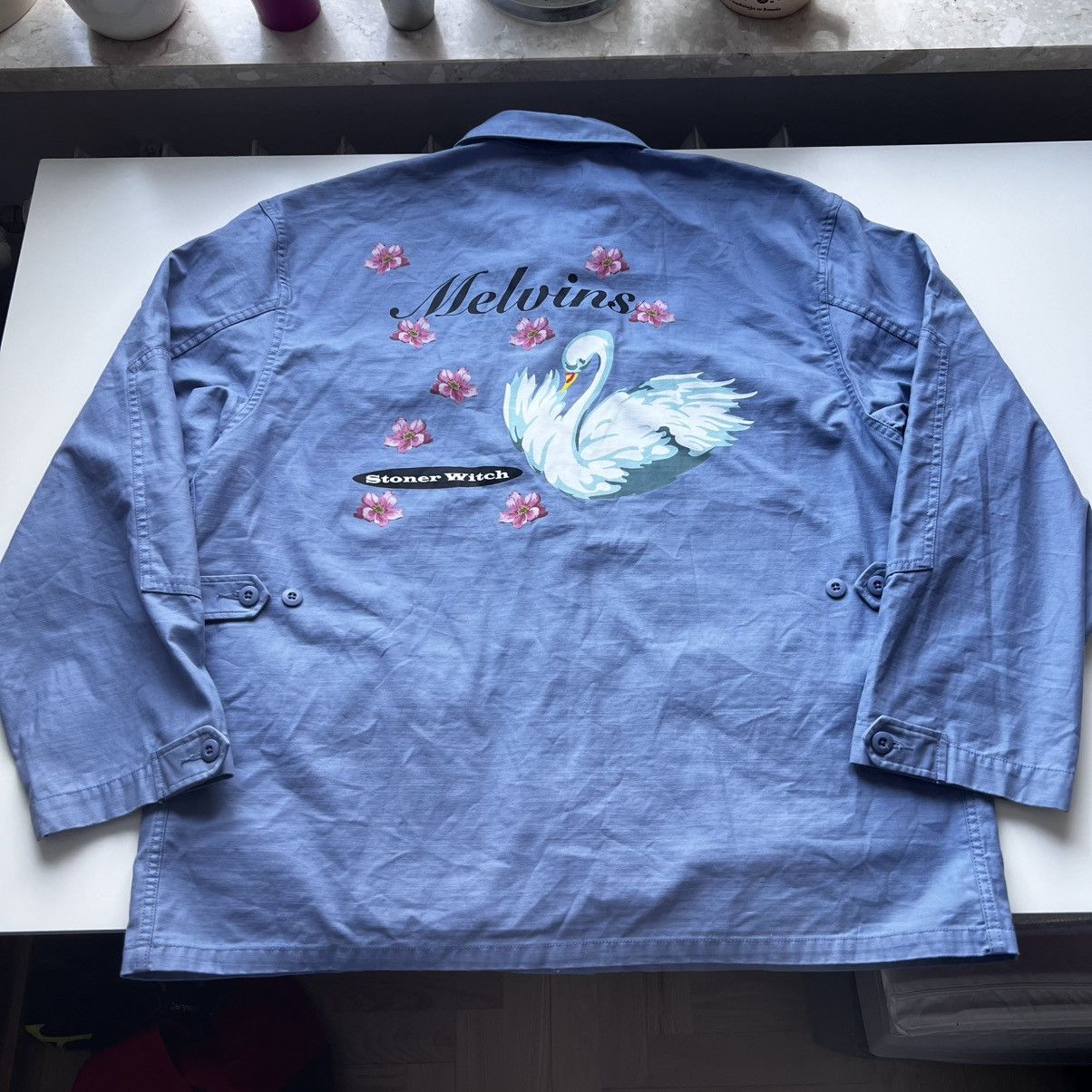 Supreme Supreme Melvins BDU Jacket Light Blue XL Size US XL / EU 56 / 4 - 1 Thumbnail
