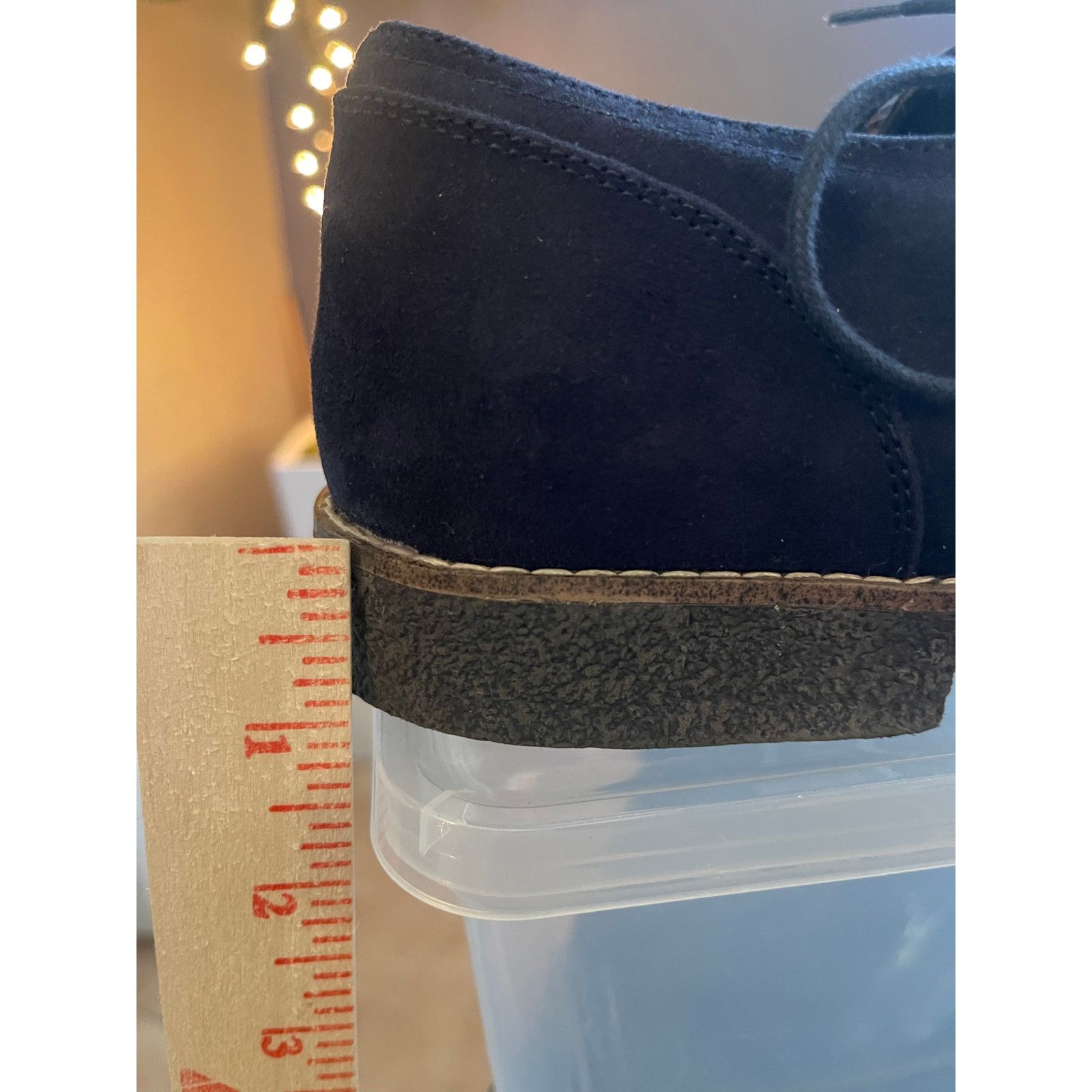 H&M H&M Men’s Navy Suede Oxford Lace-Up Shoes Casual Dress Derby Size US 9 / EU 42 - 6 Thumbnail