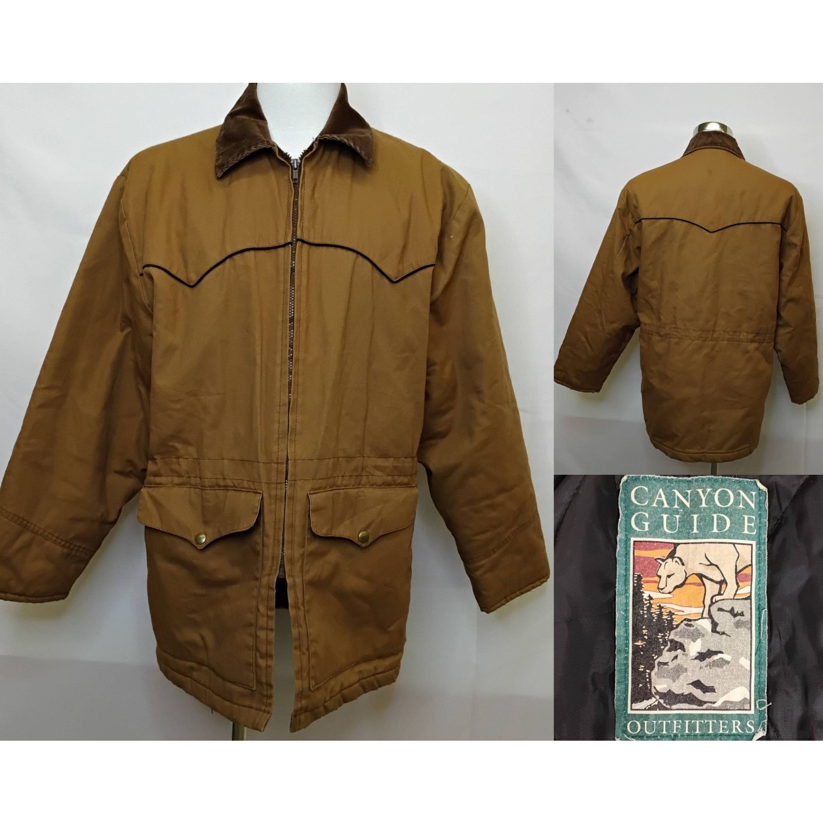 Other Canyon Guide Outfitters Jacket Men M Brown Corduroy USA VTG Size US M / EU 48-50 / 2 - 1 Thumbnail