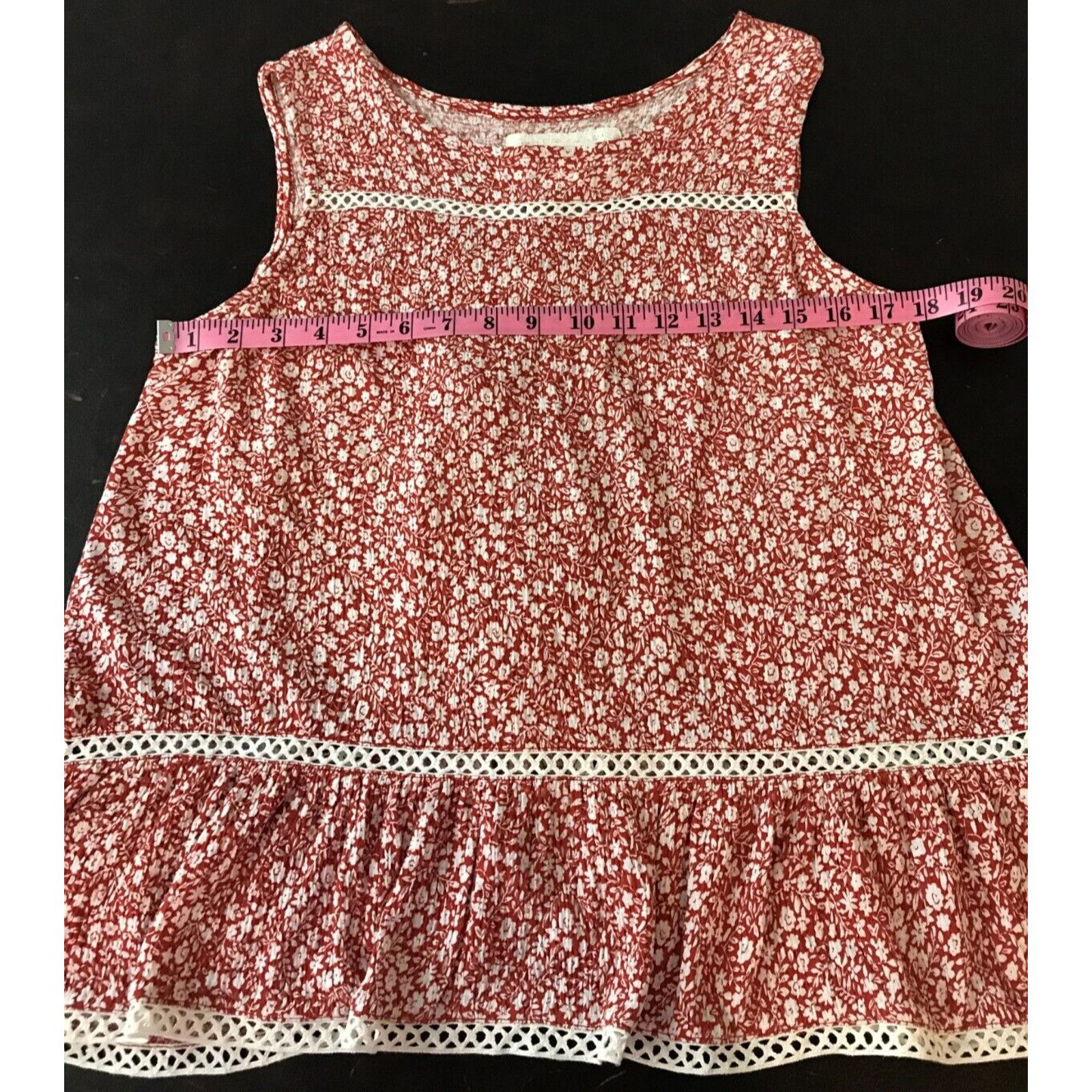 Anthropologie Anthropologie Maeve Quinn Floral and Lace Peplum Top Size S / US 4 / IT 40 - 4 Thumbnail