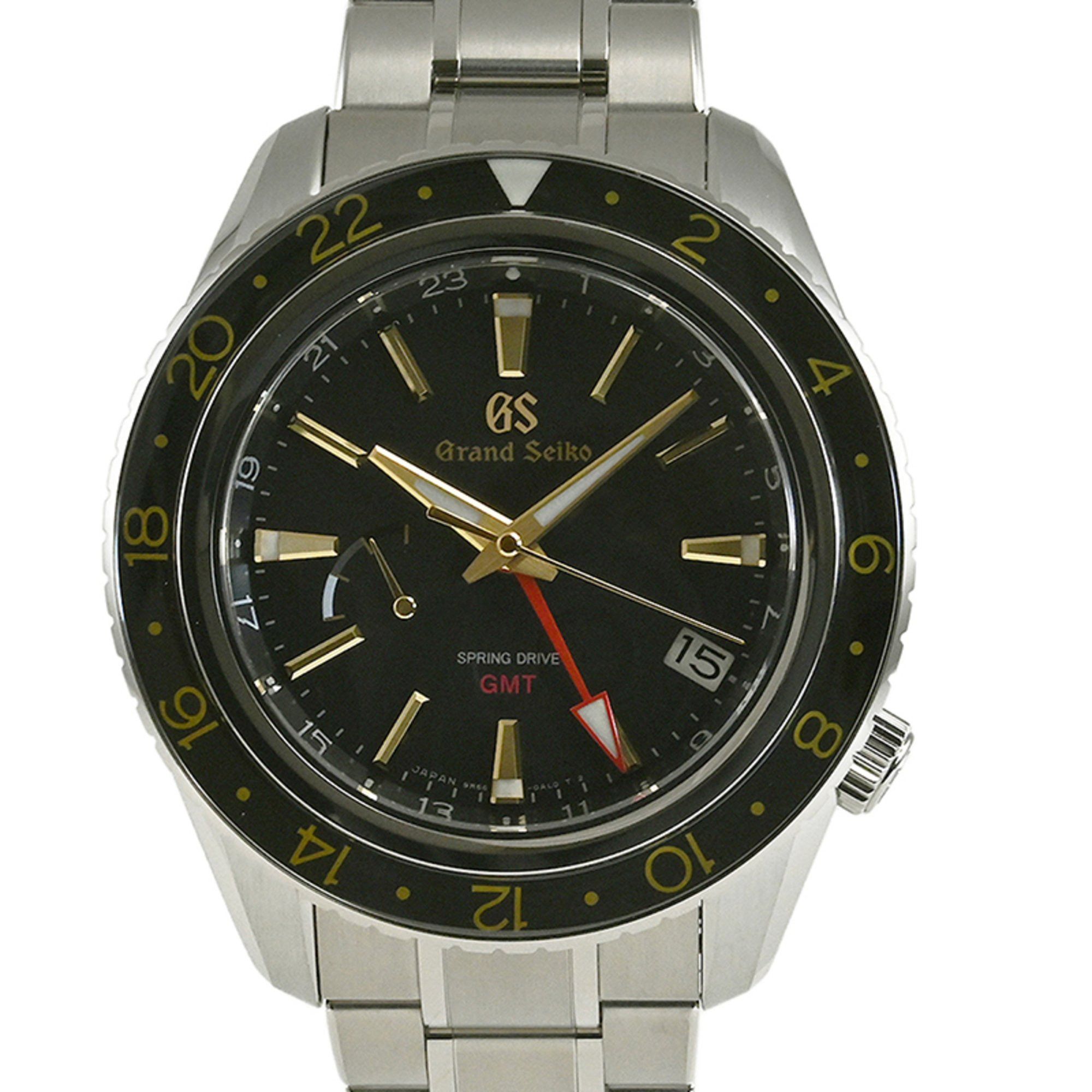 image of Seiko Grand Seiko Sports Collection 9R Spring Drive Gmt Watch Sbge215 in Black, Women's