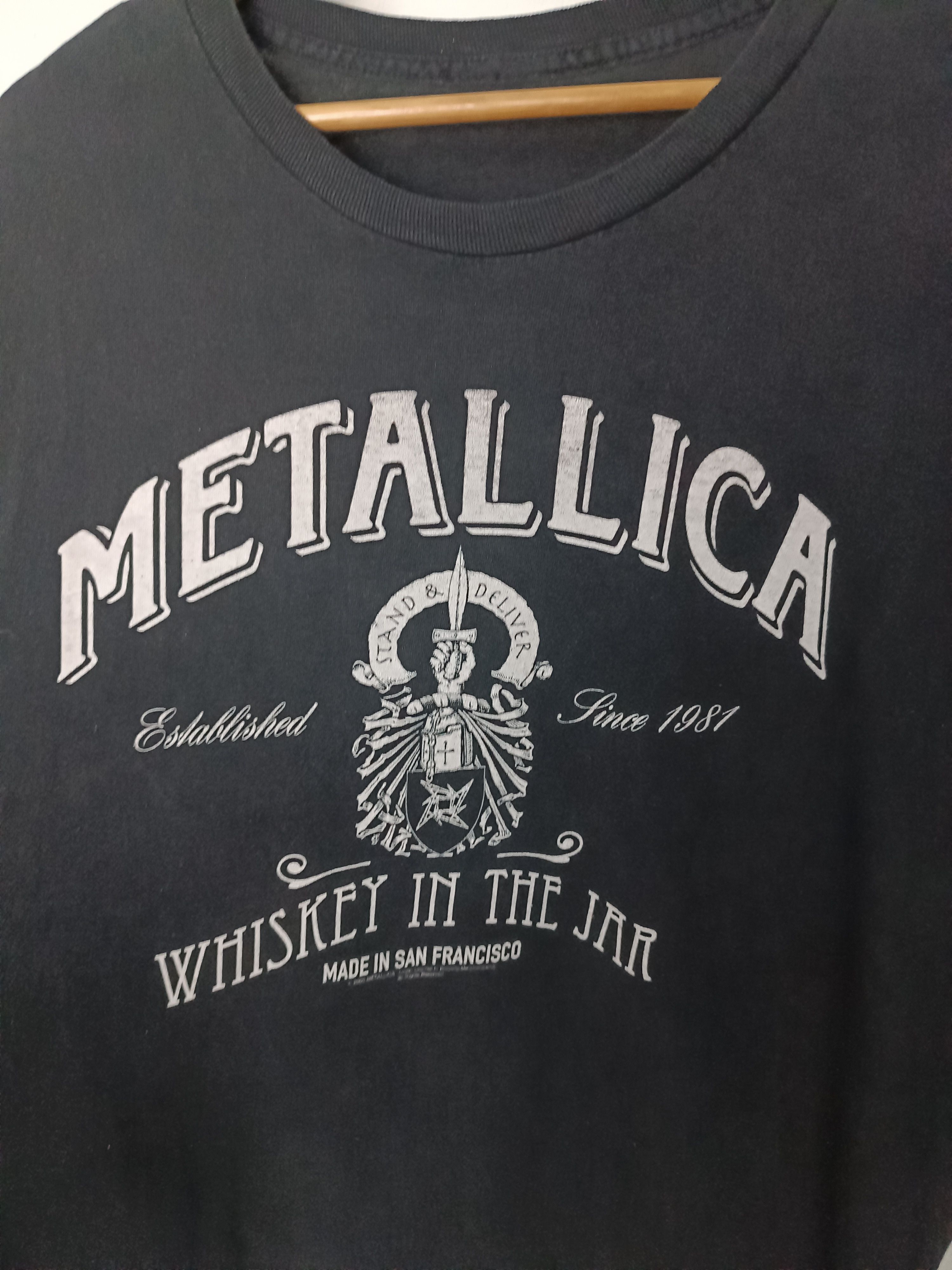 Band Tees THRASH FADED VINTAGE METALLICA WHISKEY IN THE JAR megadeth Size US XL / EU 56 / 4 - 9 Thumbnail