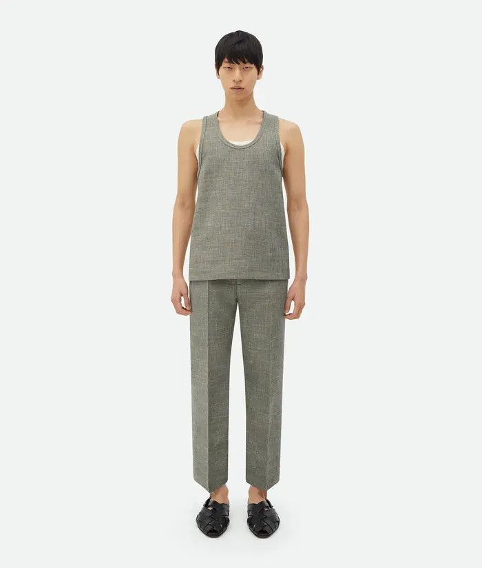 Bottega Veneta o1s1rm0326 Wool Tank Top in Grey Size US S / EU 44-46 / 1 - 1 Thumbnail