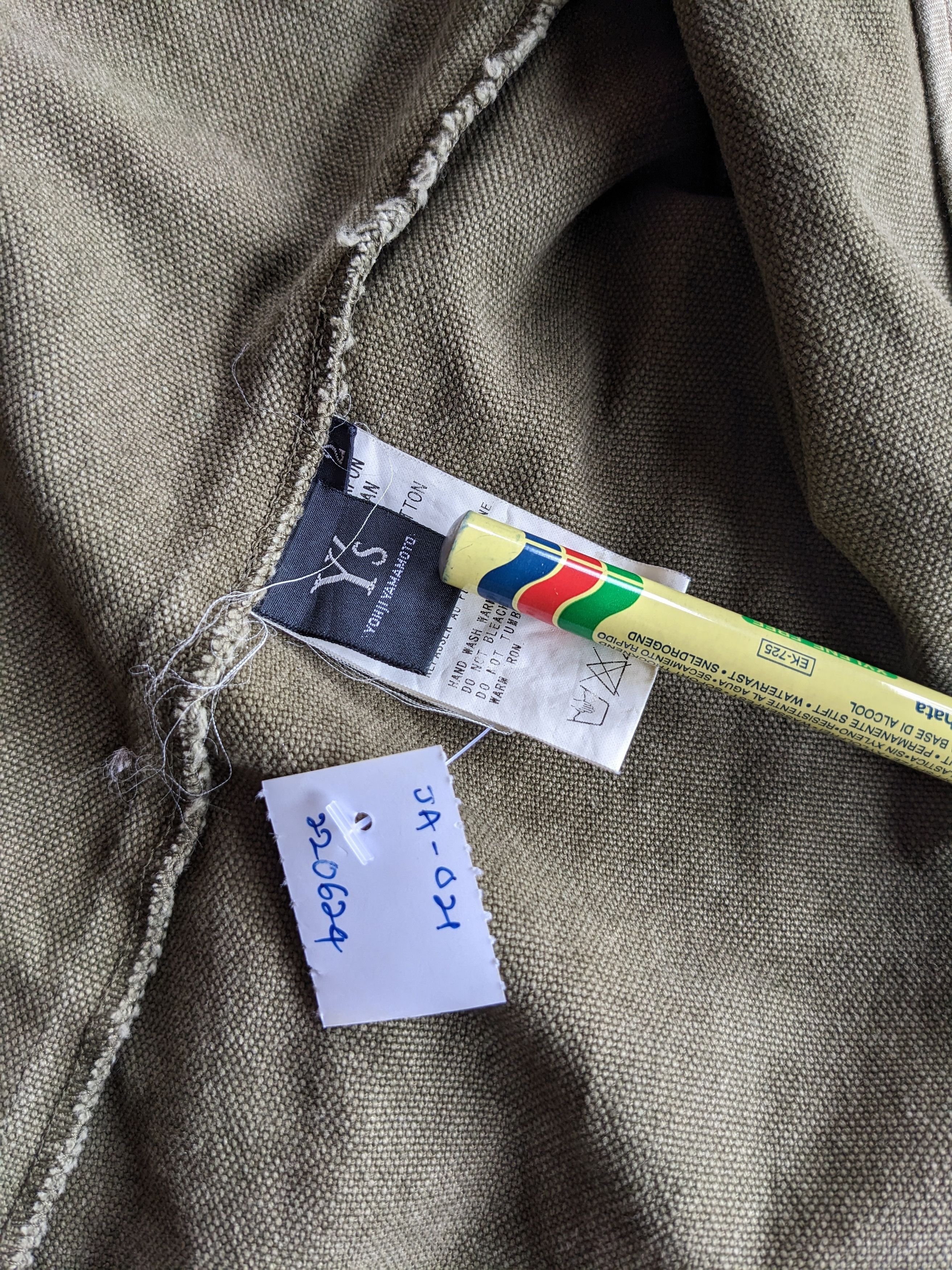 Vintage Y's Yohji Yamamoto olive green blazer