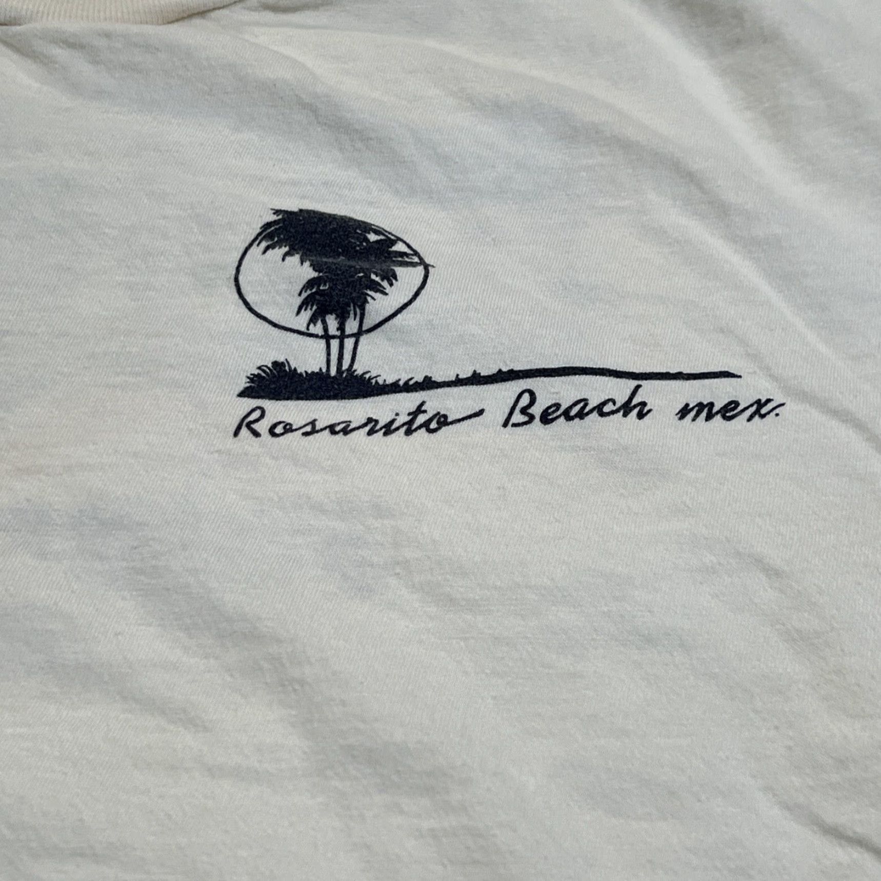 Vintage VINTAGE Rosarito Beach Corona T Shirt XL Graphic 1980s White Cotton Single Stitch Unisex Mens Womens Size US XL / EU 56 / 4 - 3 Thumbnail
