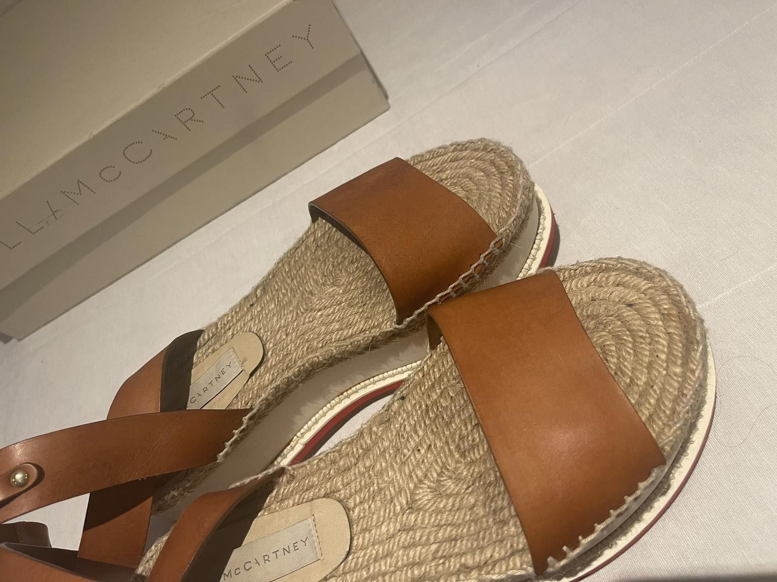 Stella McCartney Stella McCartney Tan Wedges, with leather straps Size US 8 / IT 38 - 8 Thumbnail