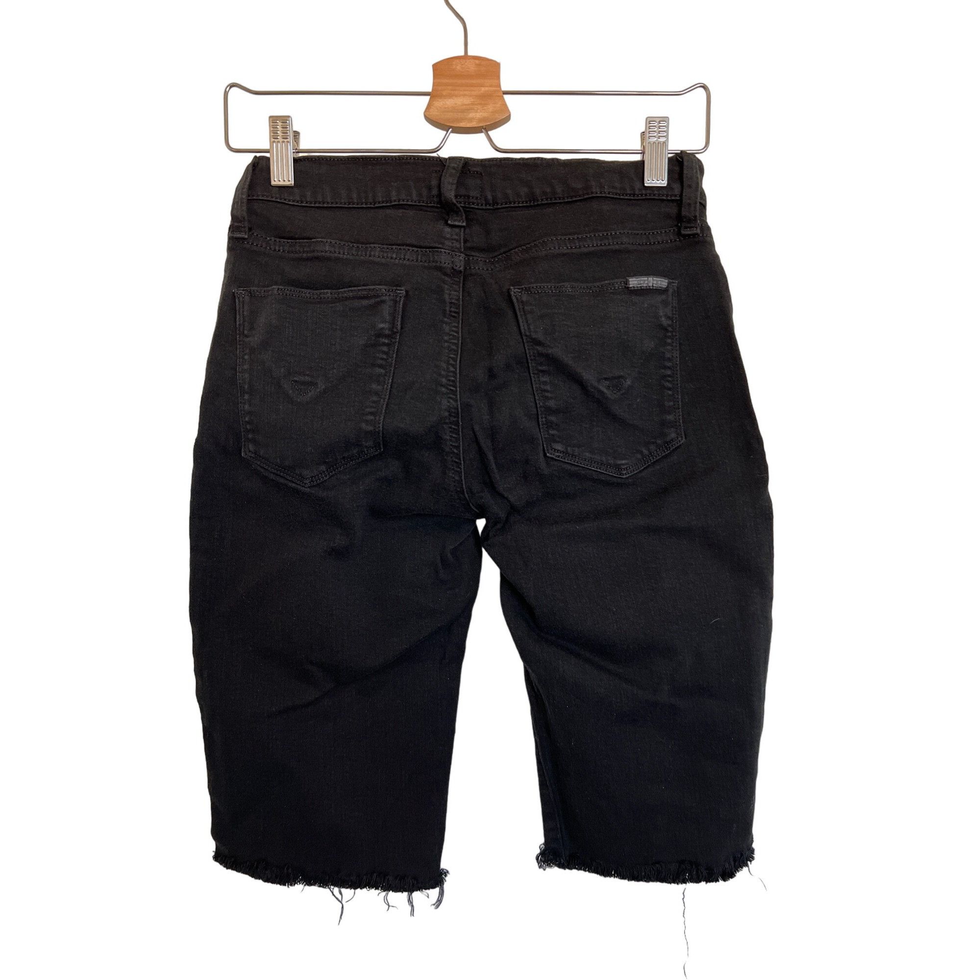 Hudson Hudson Black Amelia Knee-Length Raw Hem Shorts Size 28" / US 6 / IT 42 - 6 Thumbnail