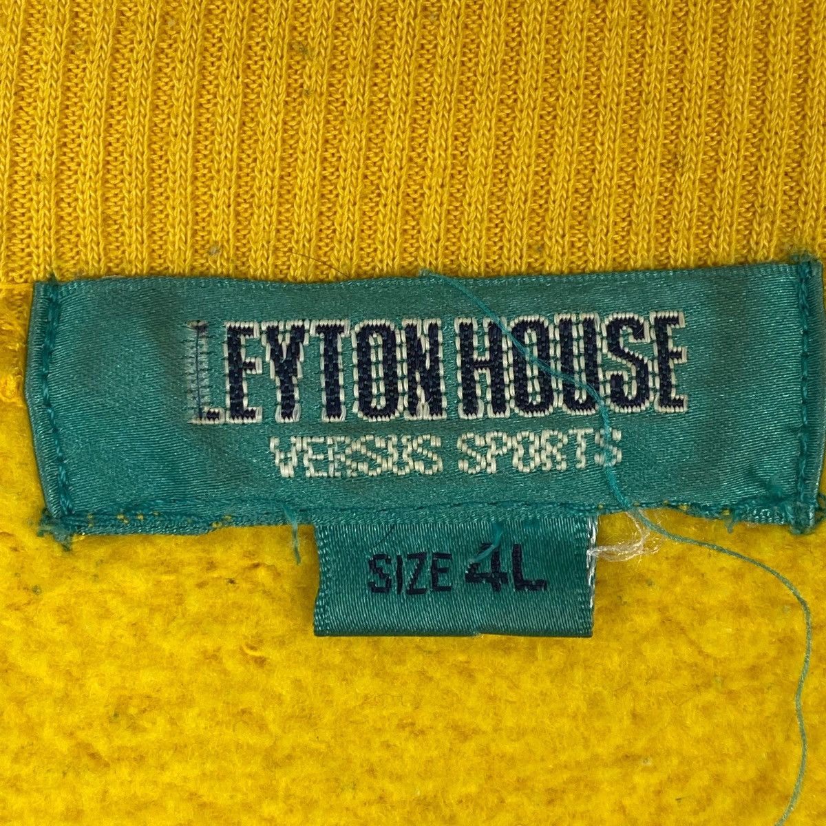 Vintage Vintage Leyton House Big Embroidered Crewneck Yellow/Blue Size US XL / EU 56 / 4 - 5 Thumbnail