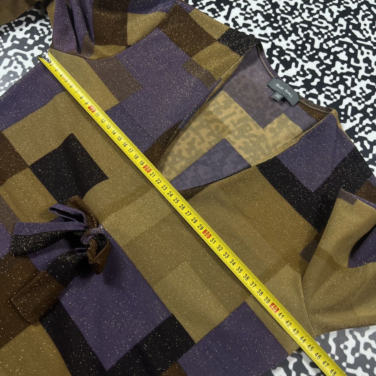 Japanese Brand Vintage Y2K Marc Aurel Checked Mesh Japanese Longsleeve Size S / US 4 / IT 40 - 18 Thumbnail